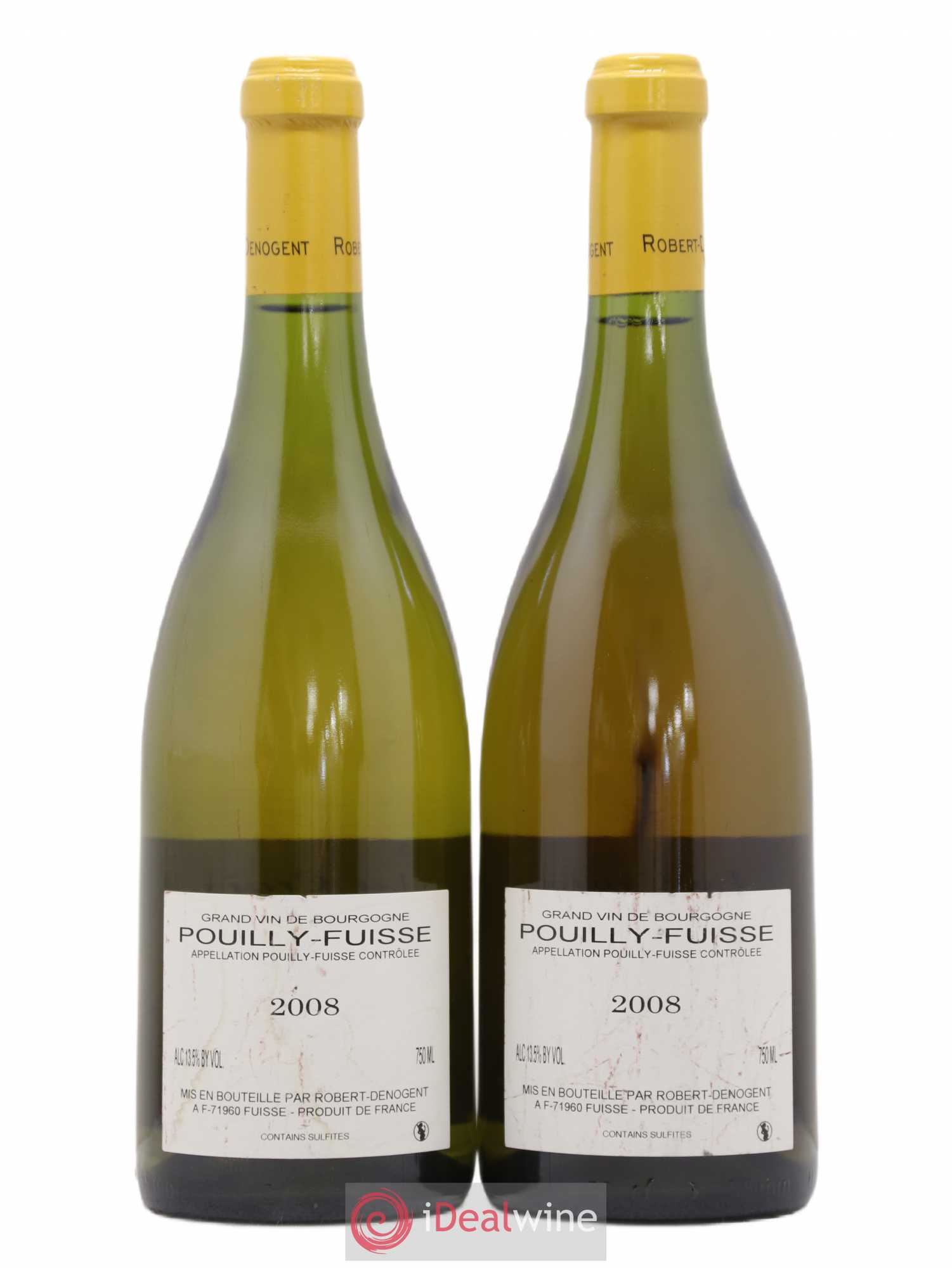 Pouilly-Fuissé La Croix Vieilles Vignes Robert Denogent (Domaine) 2008 - Lot de 2 bouteilles - 1