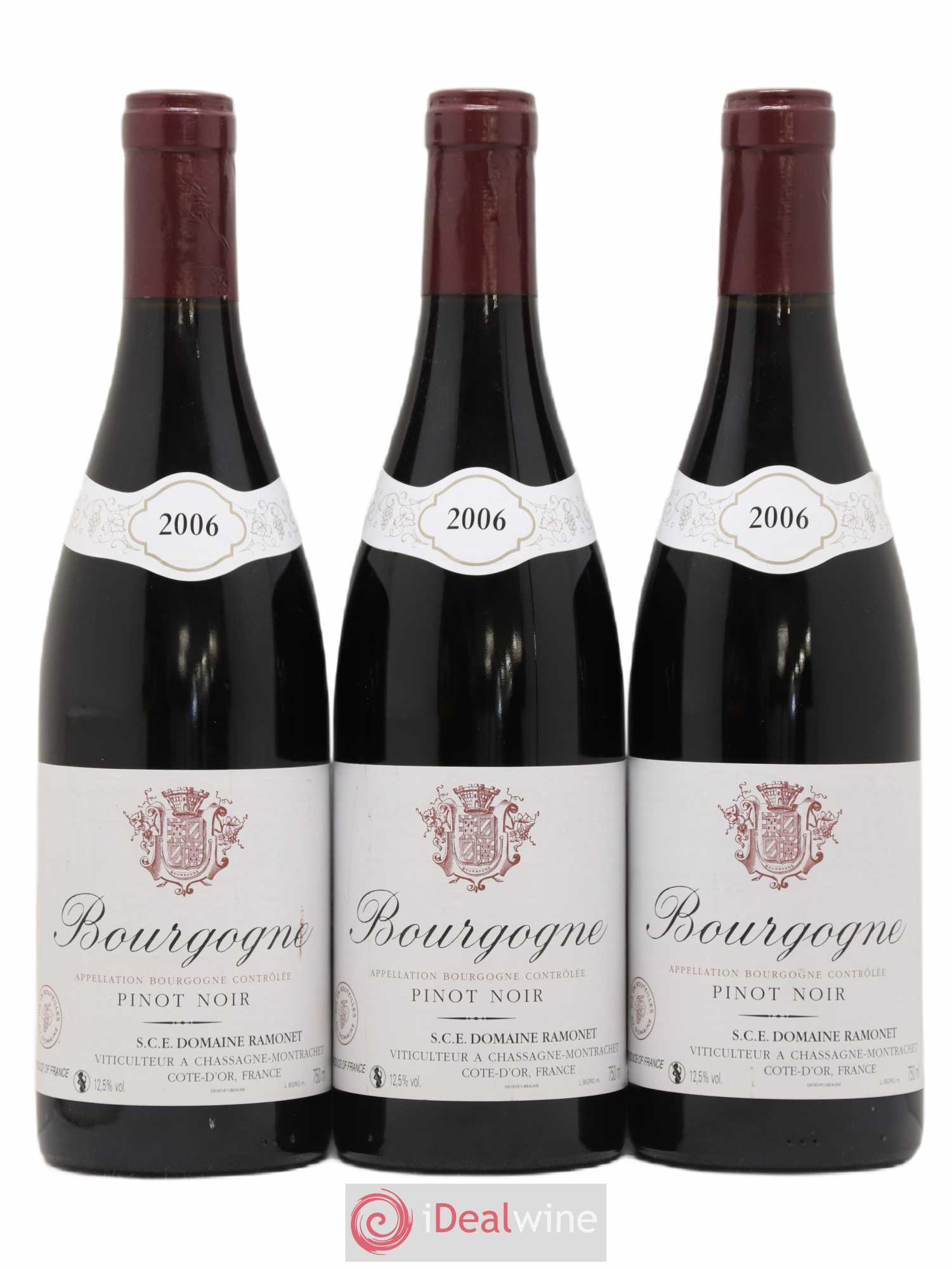 Bourgogne Pinot Noir Ramonet (Domaine) 2006 - Lot de 3 bouteilles - 0