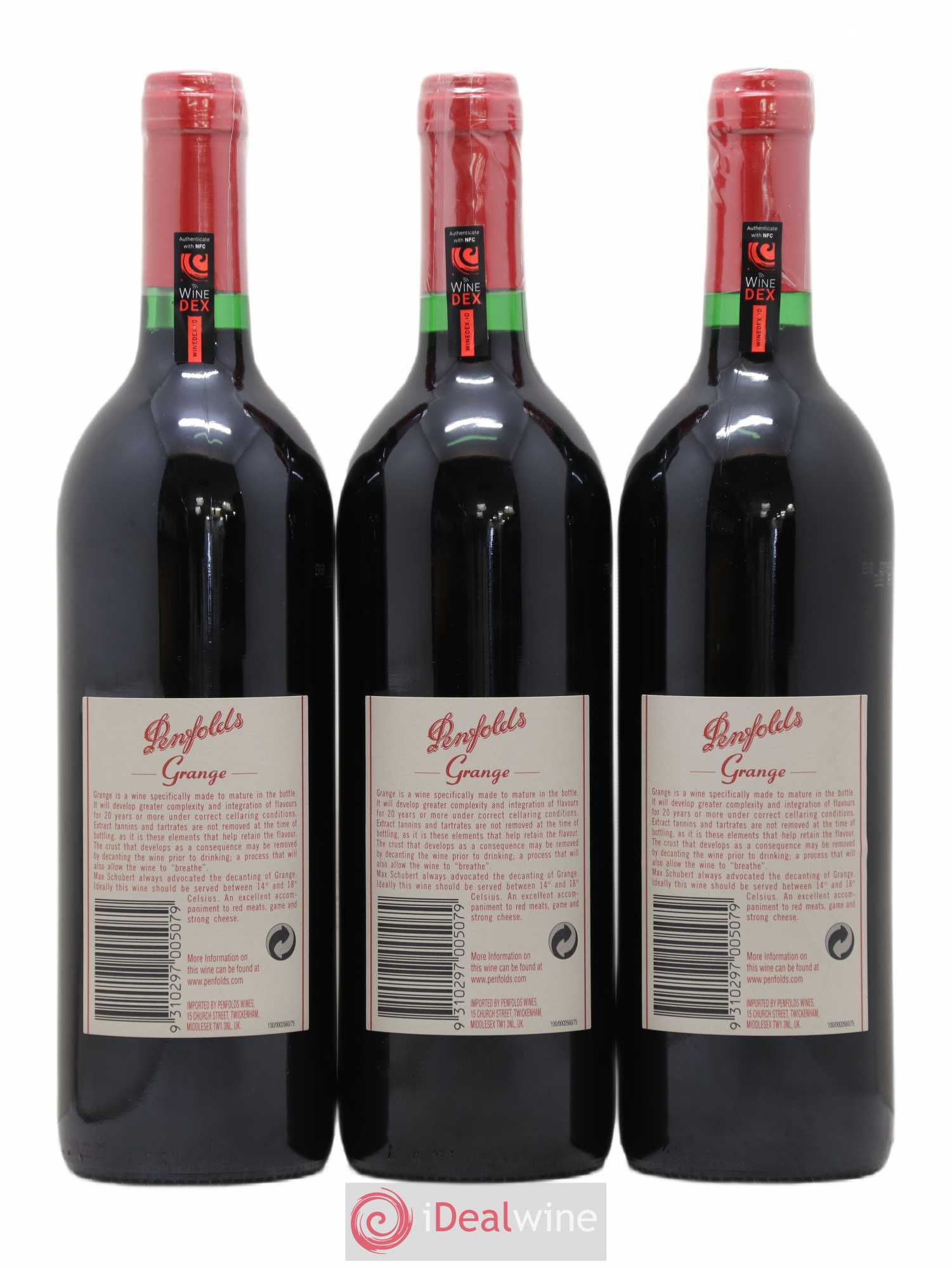 South Australia Penfolds Wines Grange 1998 - Lot de 3 bouteilles - 1