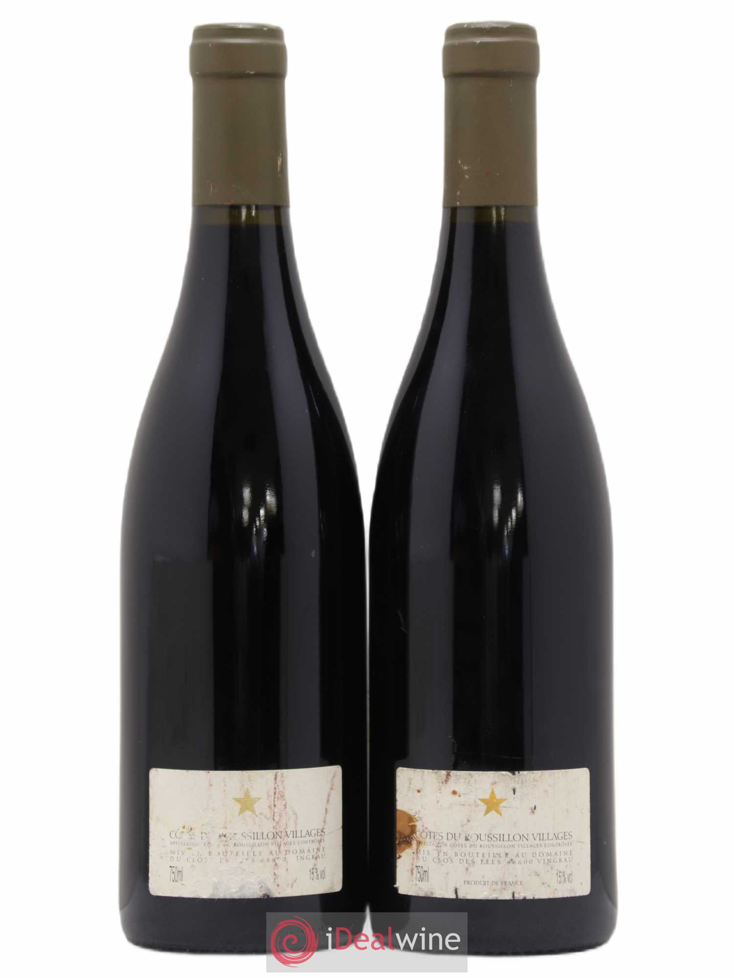 Côtes du Roussillon Villages Clos des Fées Hervé Bizeul 2001 - Lot de 2 bouteilles - 1
