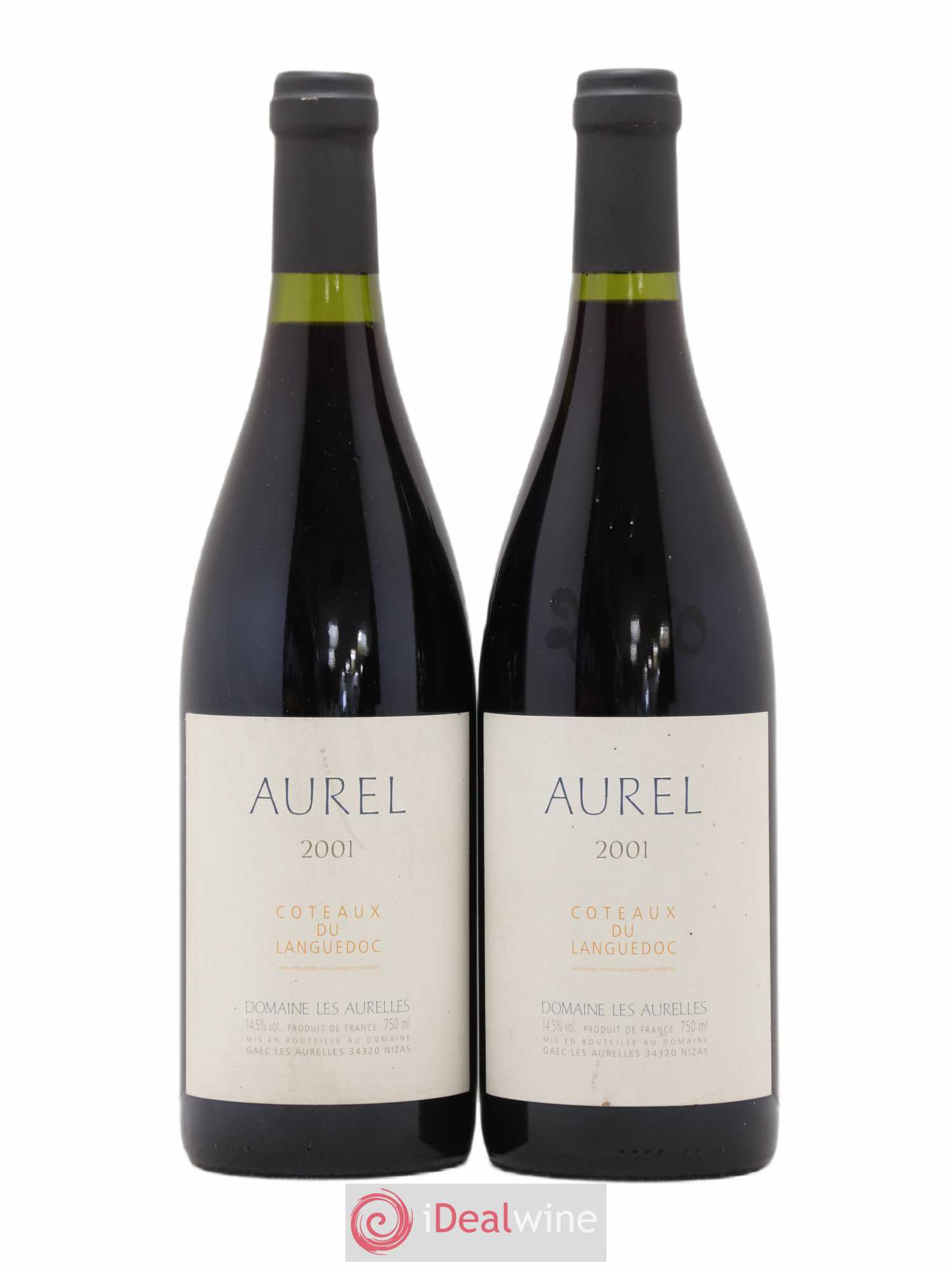 Languedoc Pézenas Aurel Domaine les Aurelles 2001 - Lot de 2 bouteilles - 0