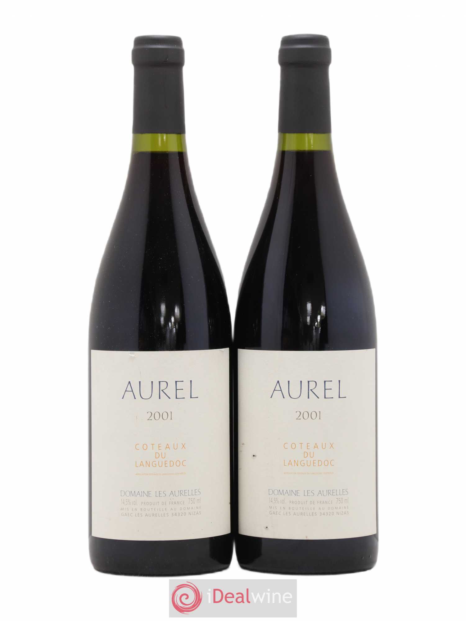 Languedoc Pézenas Aurel Domaine les Aurelles 2001 - Lot de 2 bouteilles - 0