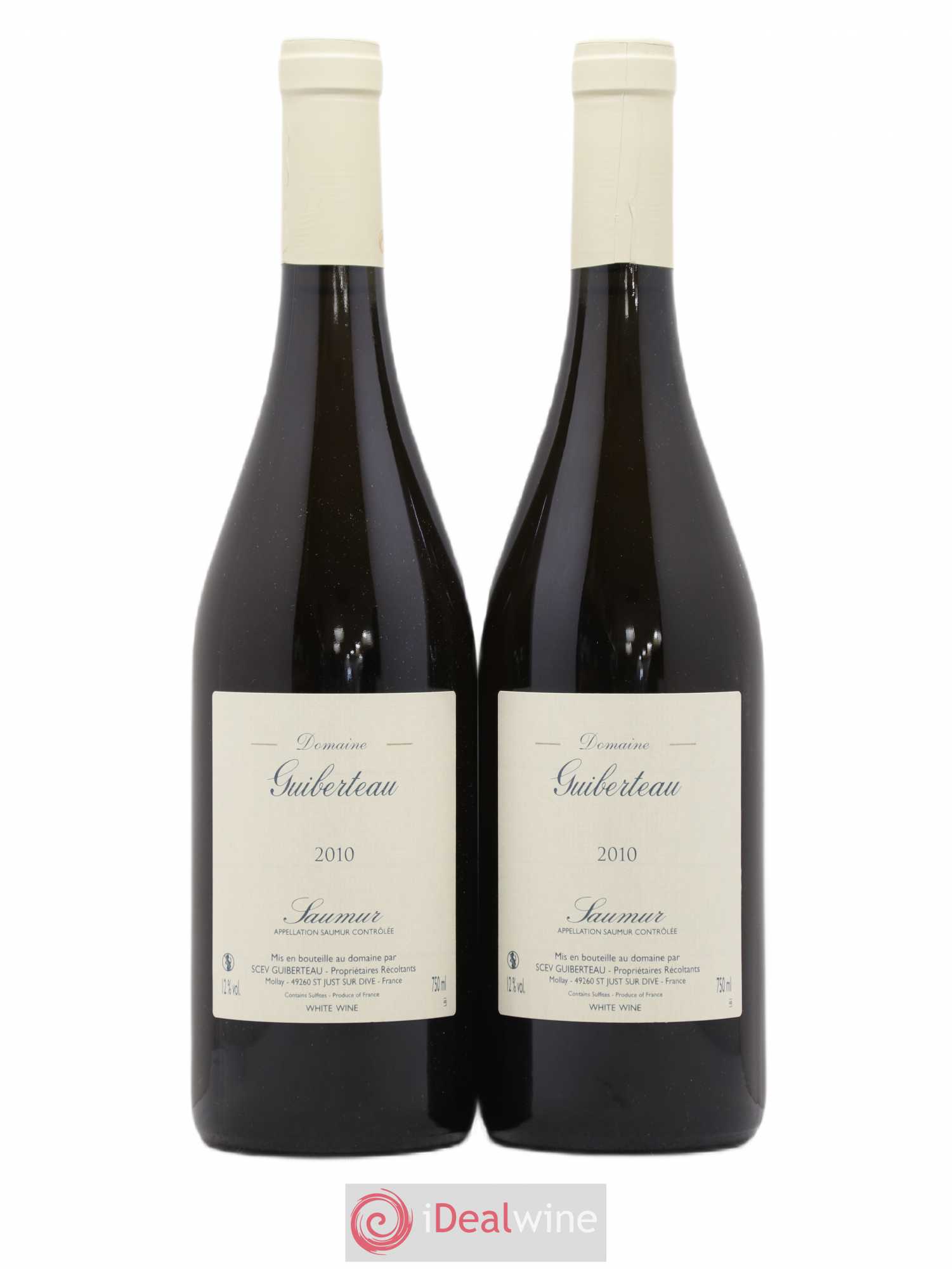 Saumur Domaine Guiberteau 2010 - Lot de 2 bouteilles - 0