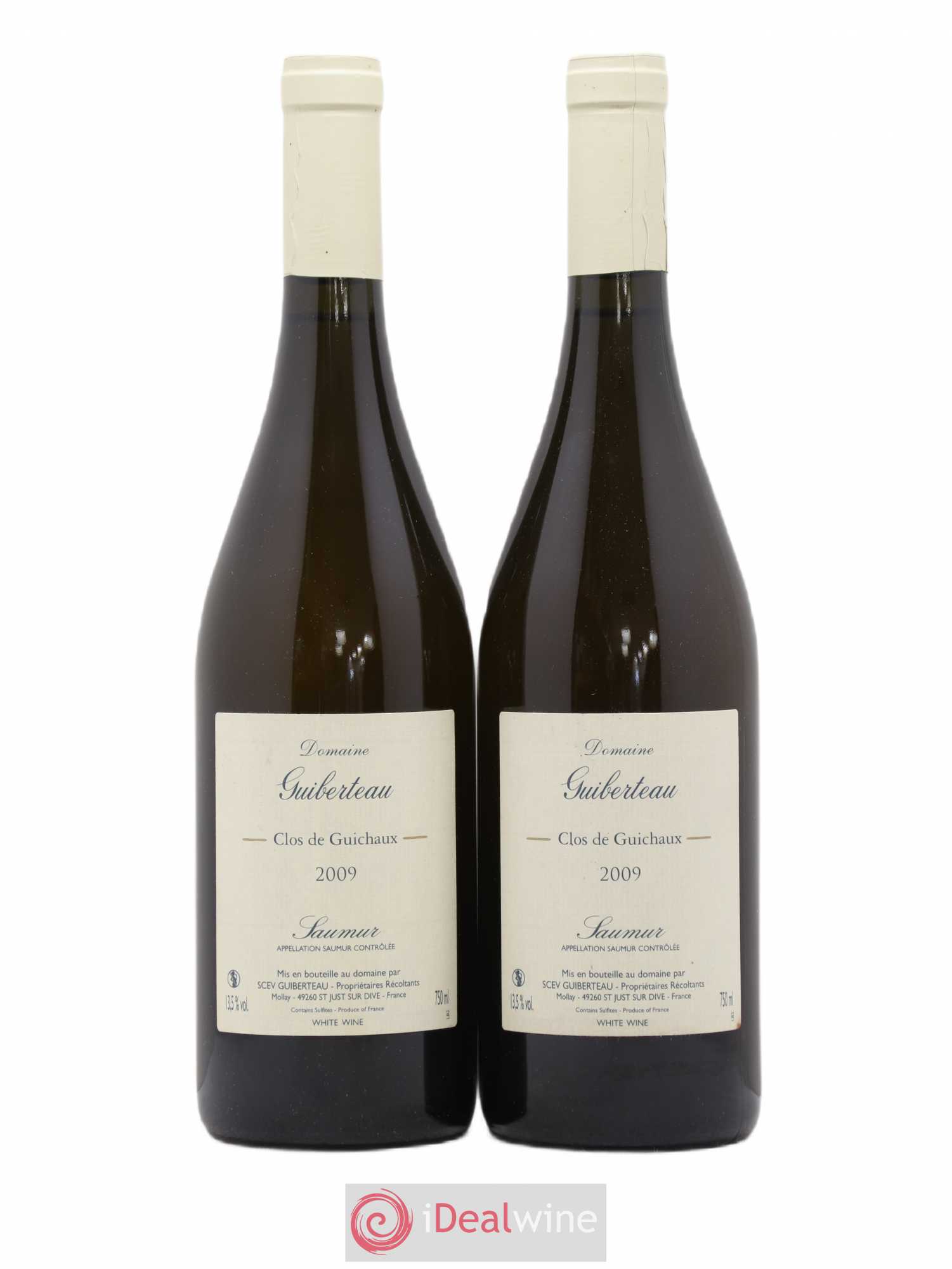 Saumur Clos de Guichaux Domaine Guiberteau 2009 - Lot de 2 bouteilles - 0
