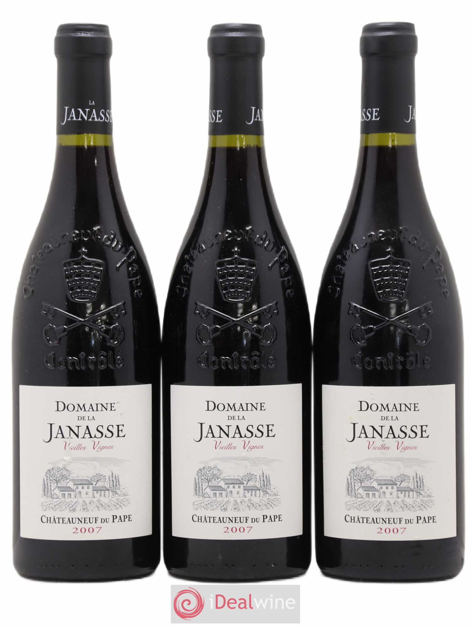 Châteauneuf-du-Pape Cuvée Vieilles Vignes La Janasse (Domaine de) 2007 - Lot de 3 bouteilles - 0