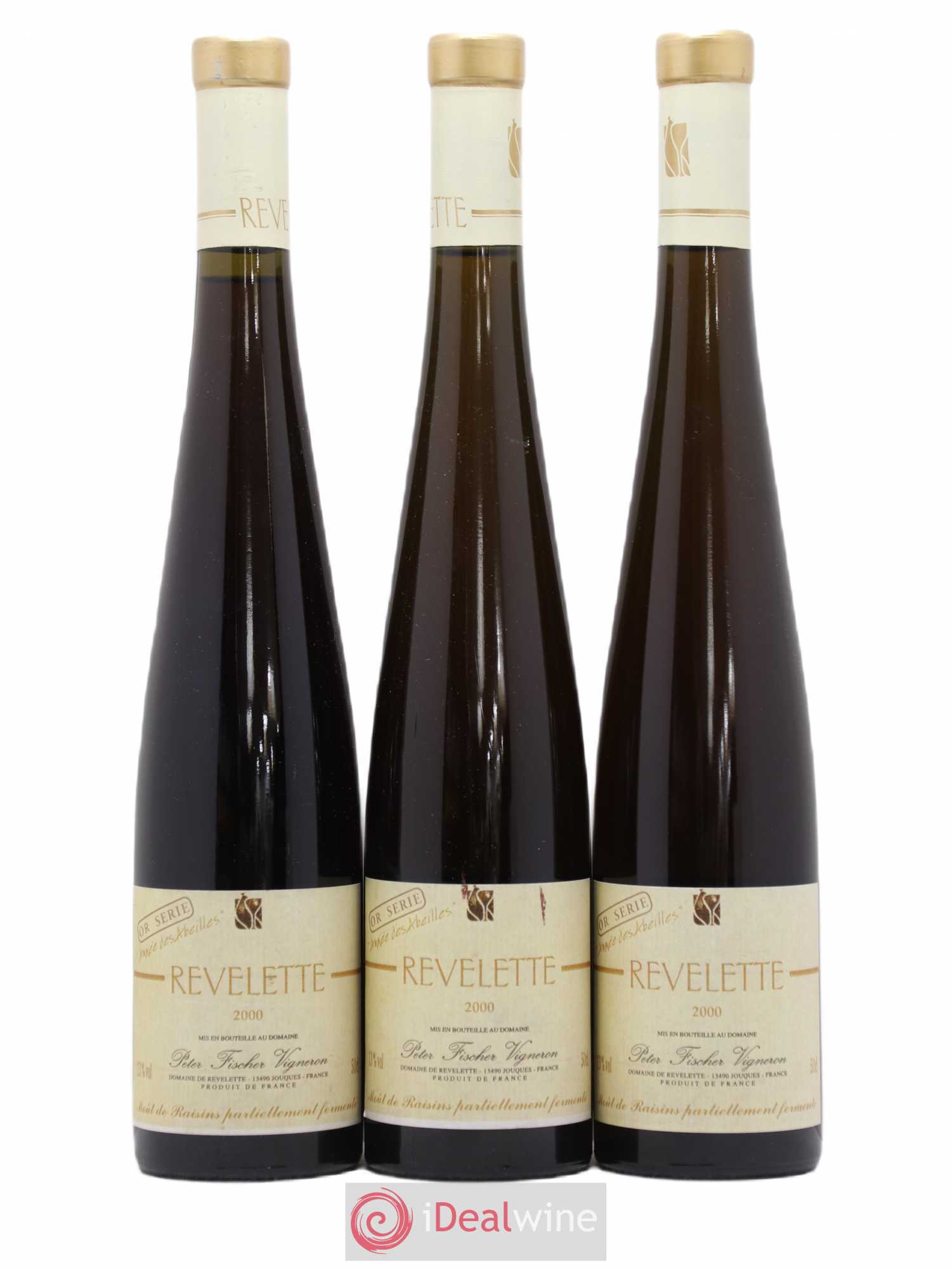 Divers Cuvee or series Années des Abeilles Château Revelette 50cl 2000 - Posten von 3 Flaschen - 0