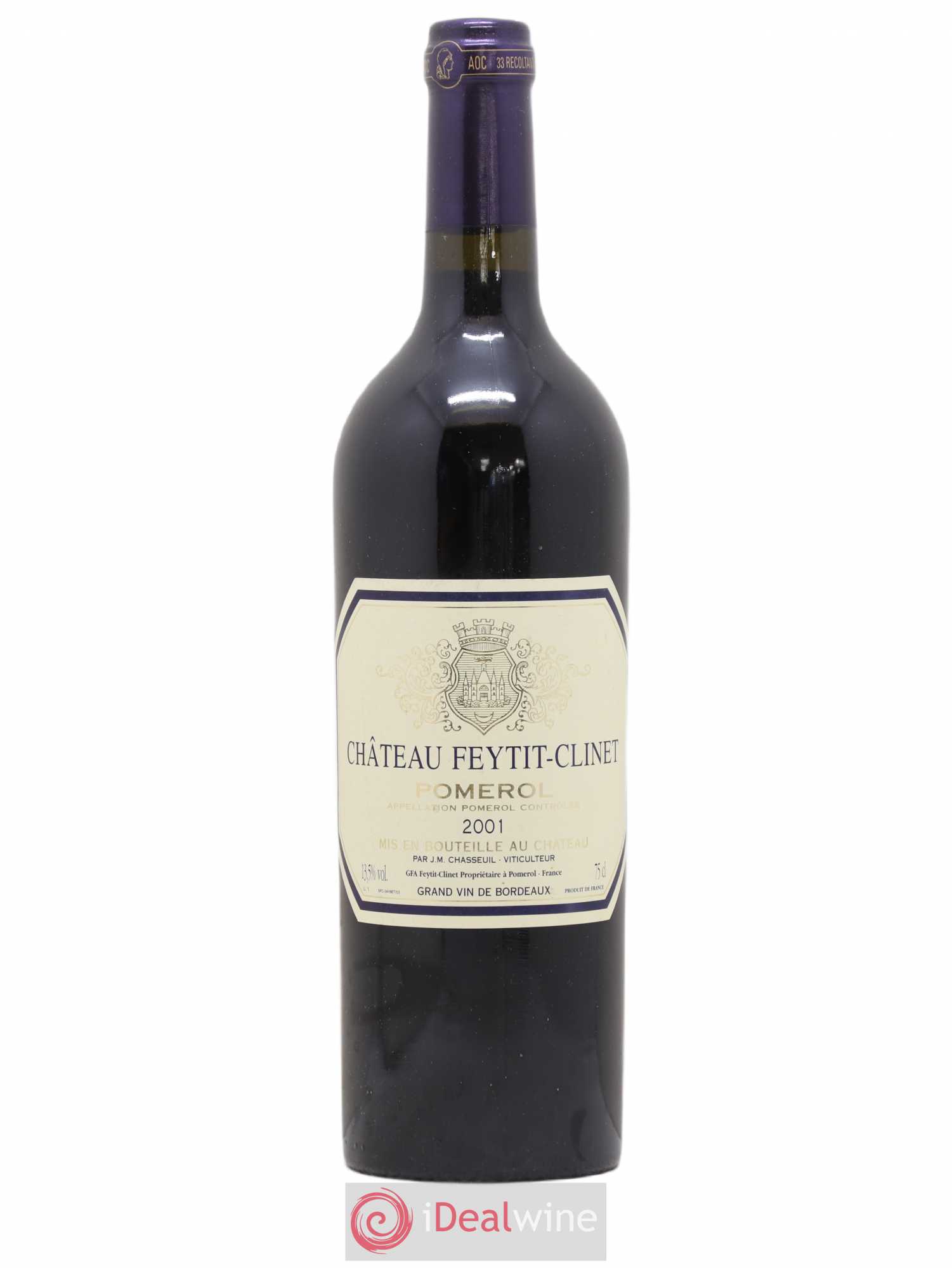 Château Feytit-Clinet 2001 - Lot de 1 bouteille - 0