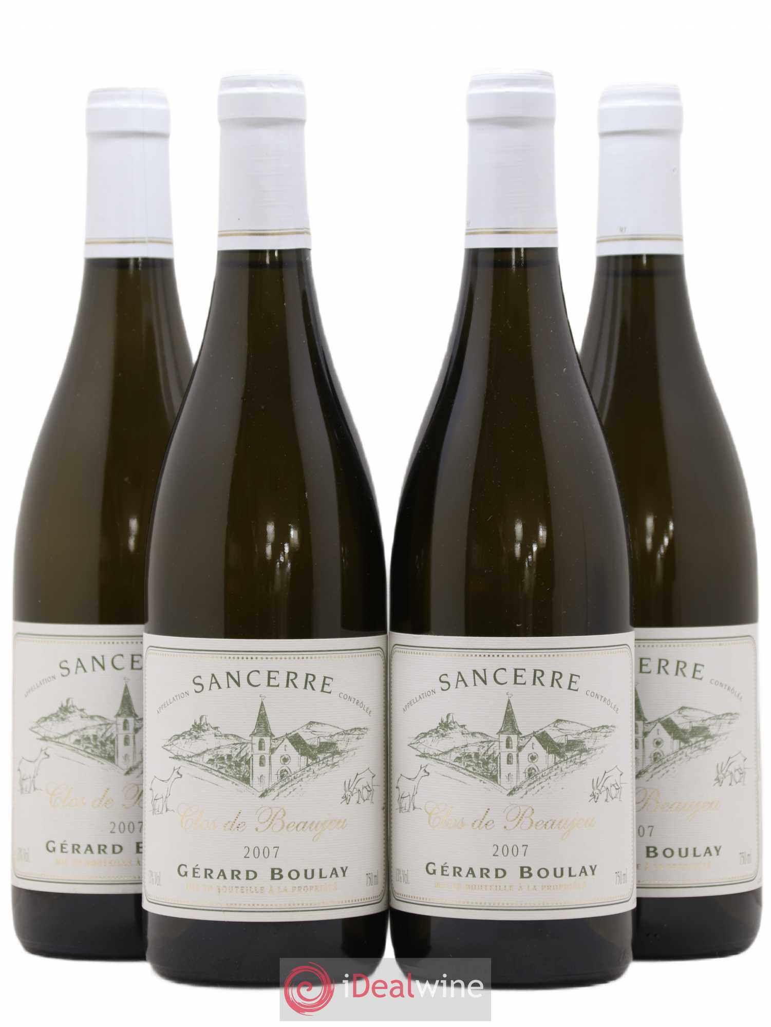 Sancerre Clos de Beaujeu Gérard Boulay 2007 - Lot de 4 bouteilles - 0