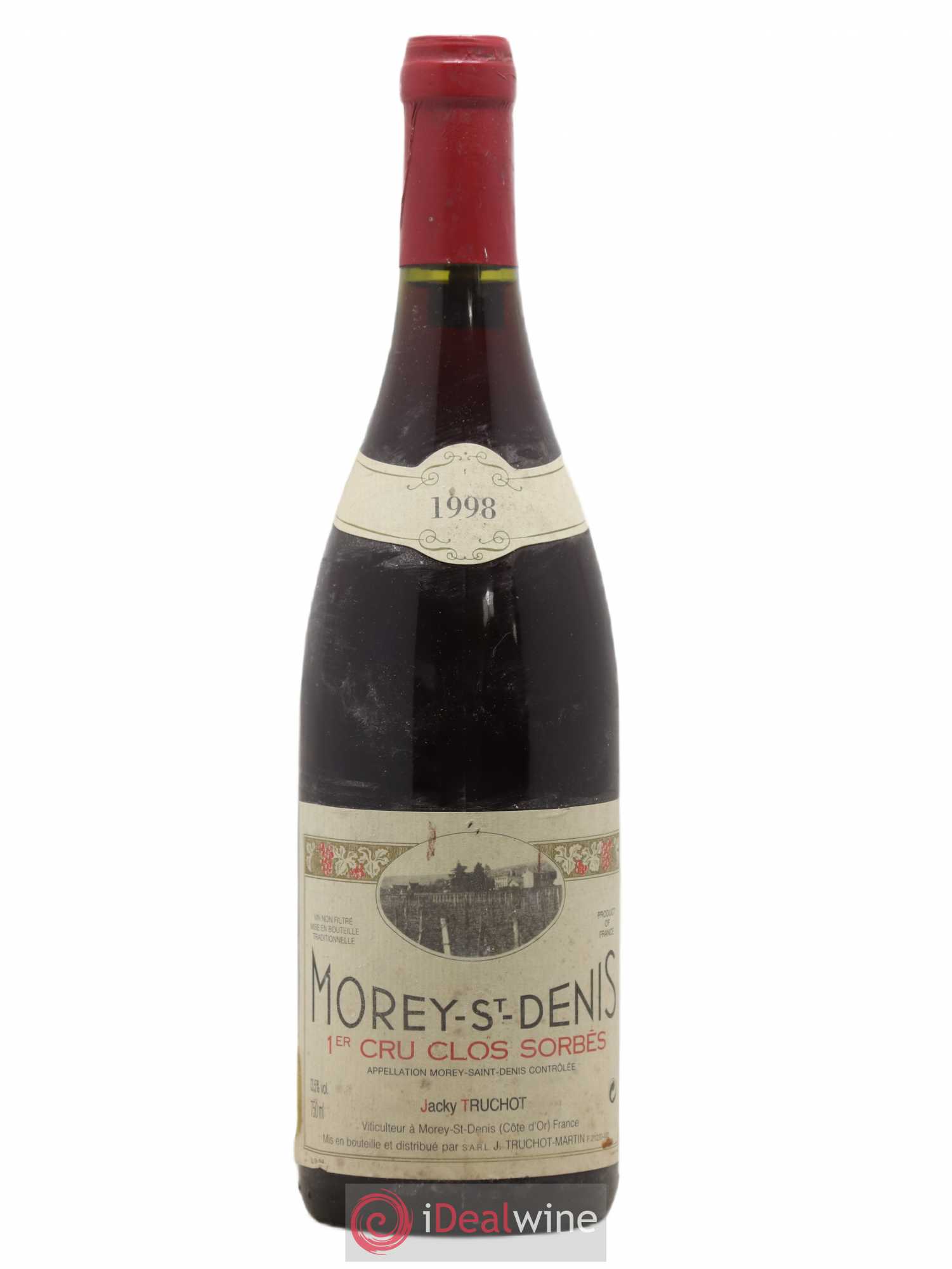 Morey-Saint-Denis 1er Cru Clos Sorbés Jacky Truchot 1998 - Lot de 1 bouteille - 0