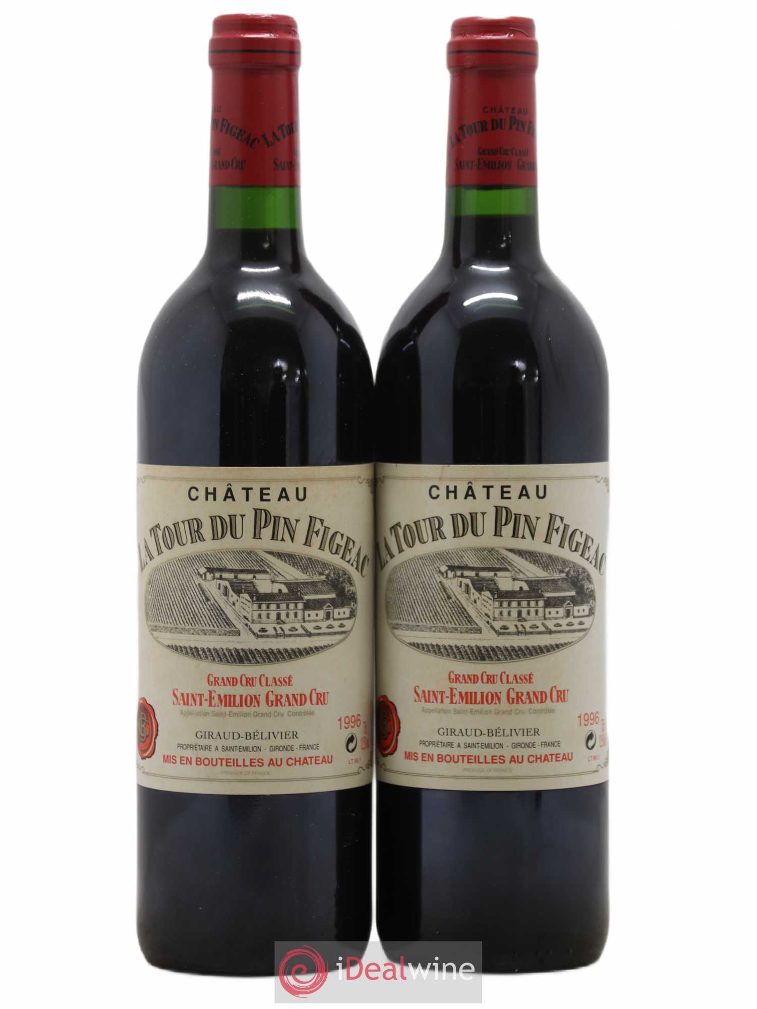 Château la Tour du Pin Figeac 1996 - Lot de 2 bouteilles - 0