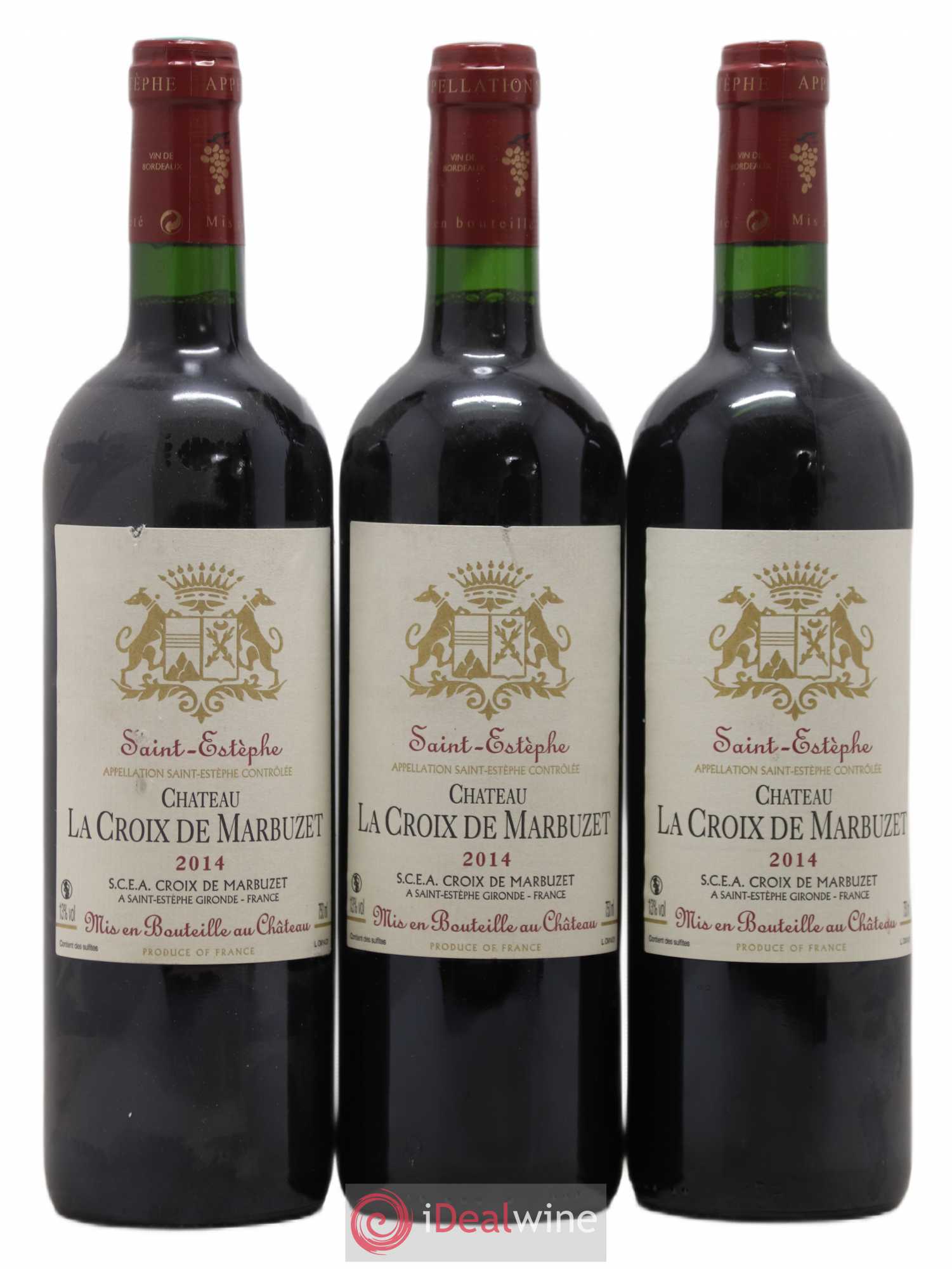 Saint-Estèphe (senza prezzo di riserva) 2014 - Lotto di 3 bottiglie - 0