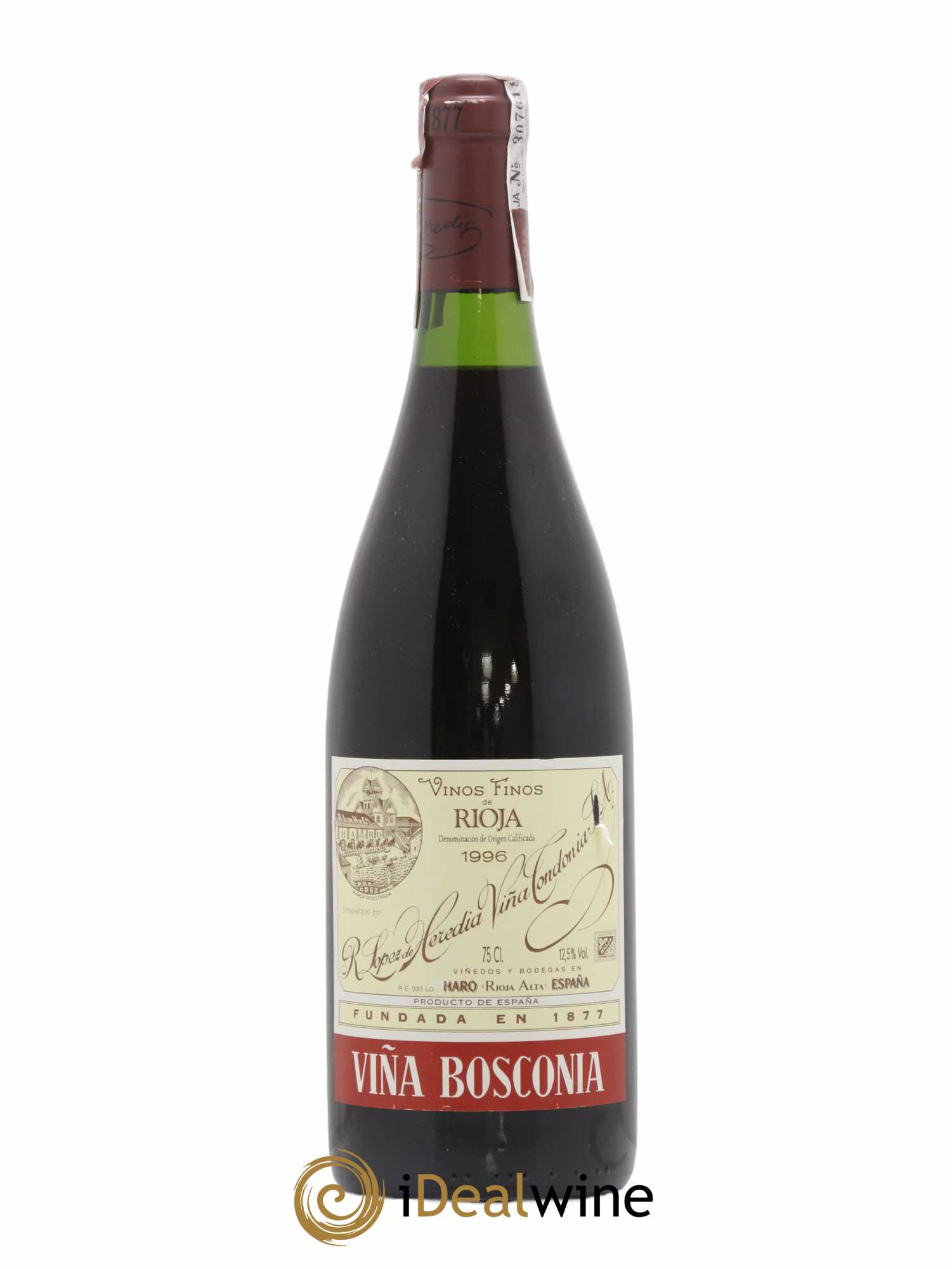 Rioja Viña Bosconia Reserva Vina Tondonia R. Lopez de Heredia 5 Anos 1996 - Lot de 1 bouteille - 0