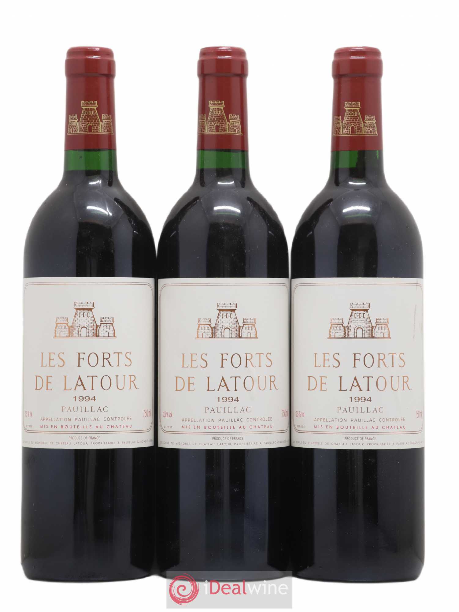 Les Forts de Latour Second Vin 1994 - Lot de 3 bouteilles - 0
