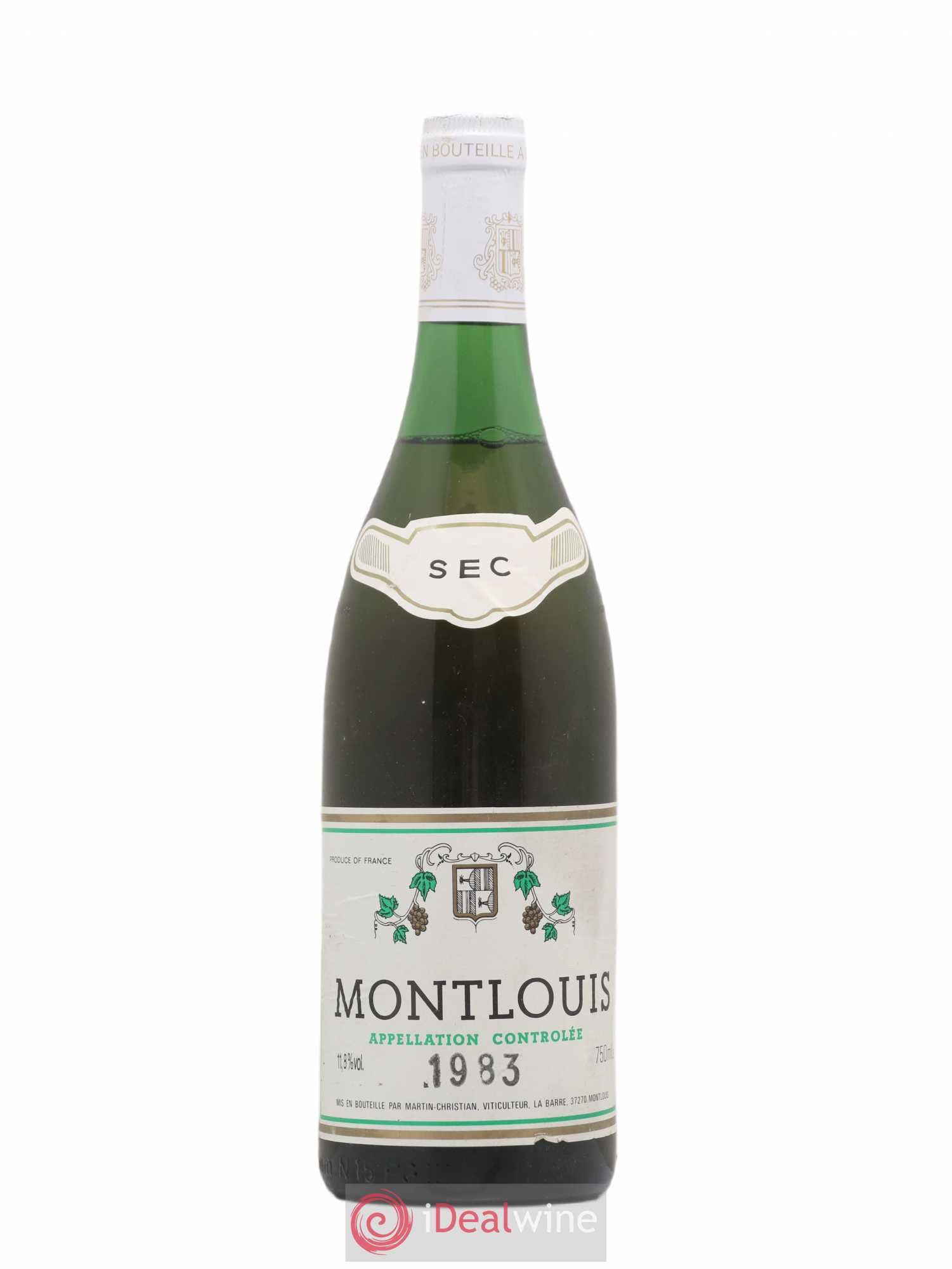 Montlouis-sur-Loire Martin-Christian 1983 - Lot de 1 bouteille - 0