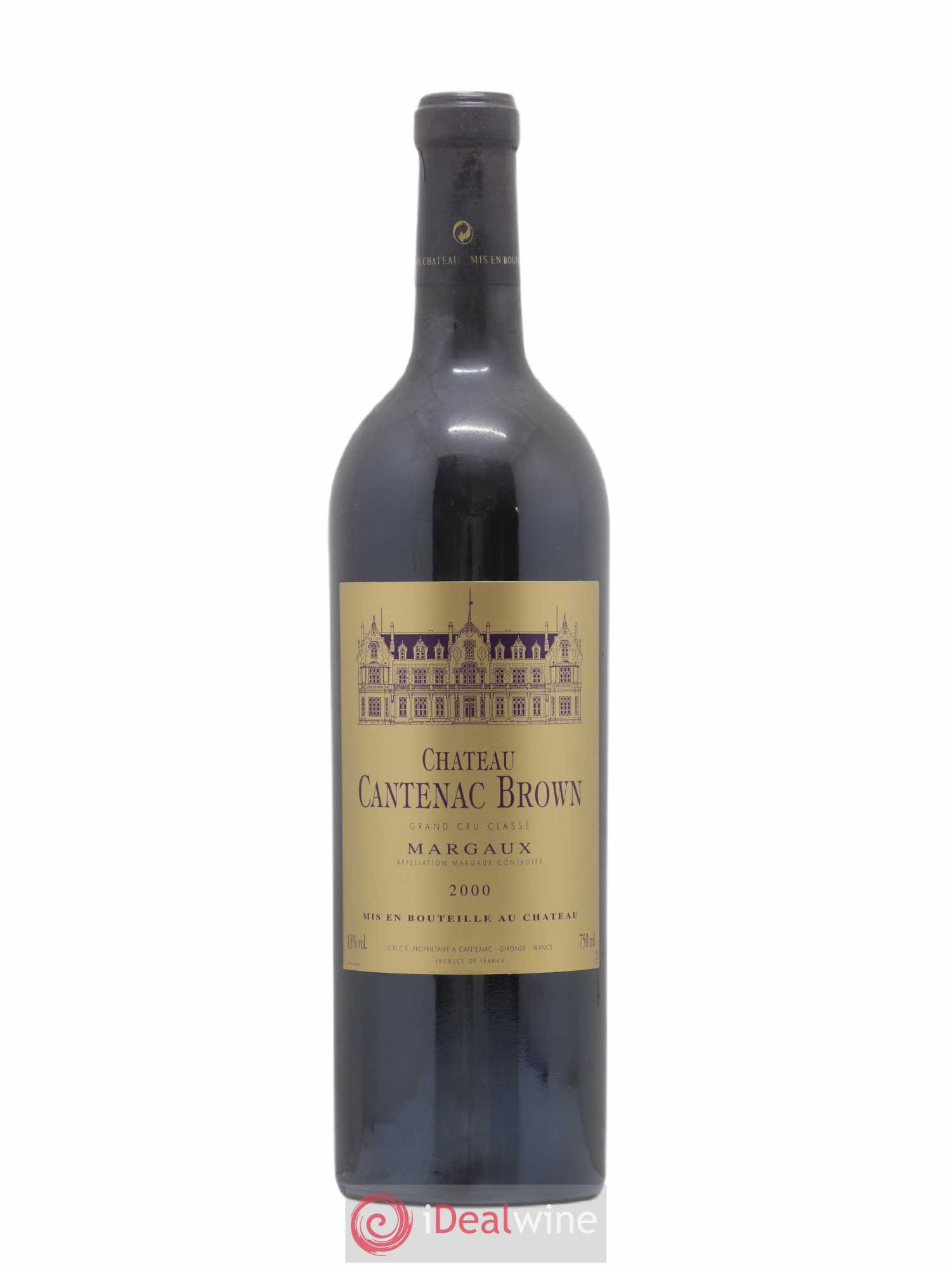Château Cantenac Brown 3ème Grand Cru Classé 2000 - Lot de 1 bouteille - 0