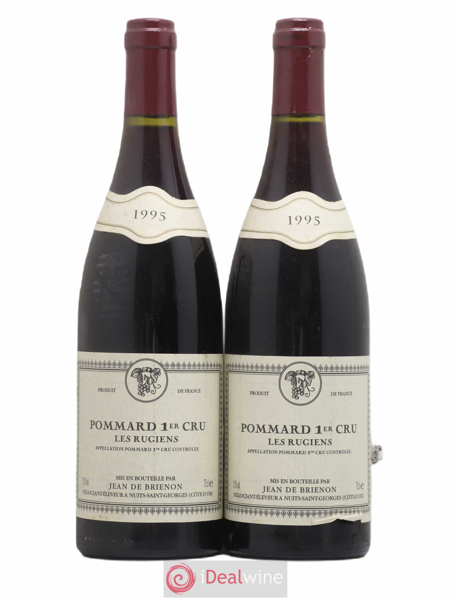 Pommard 1er Cru Les Rugiens Jean De Briénon 1995 - Lot de 2 bouteilles - 0