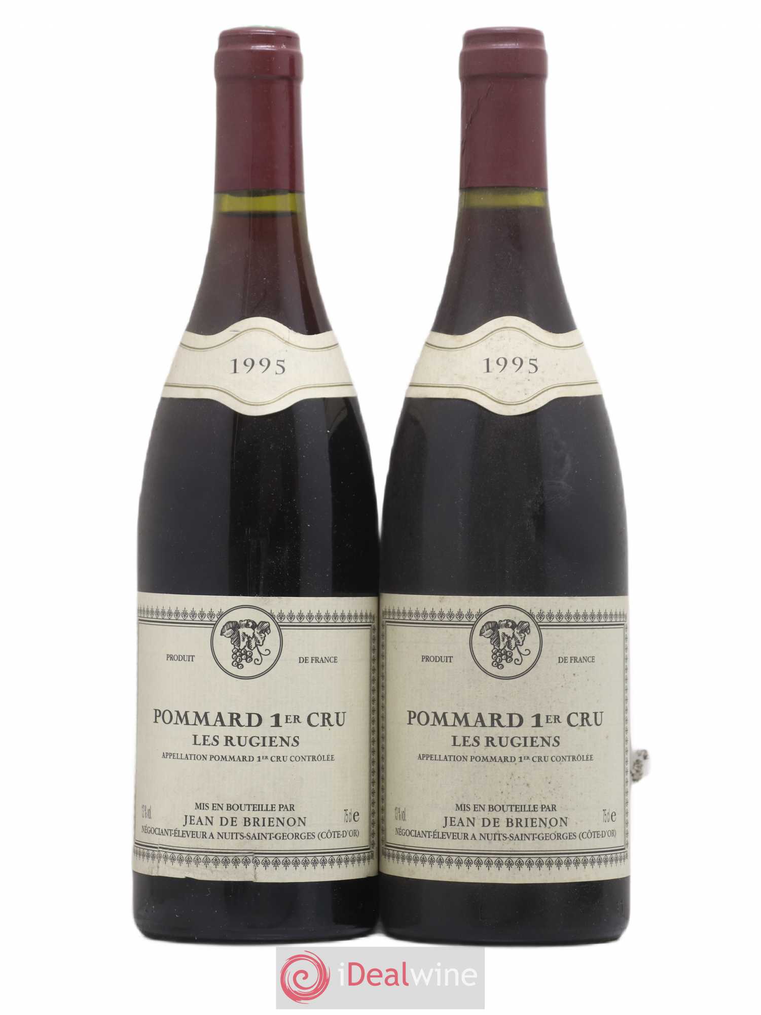 Pommard 1er Cru Les Rugiens Jean De Briénon 1995 - Lot de 2 bouteilles - 0