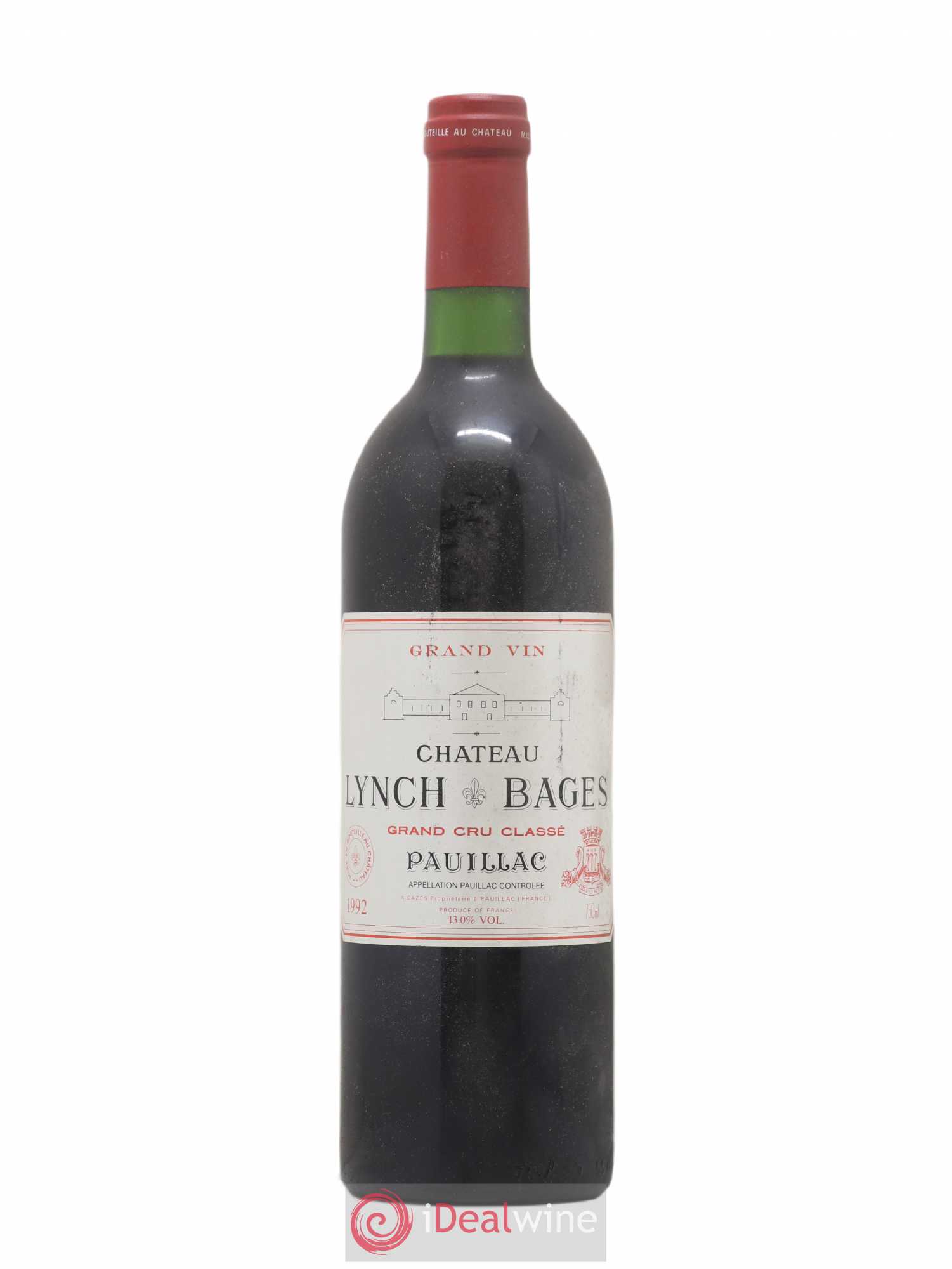 Château Lynch Bages 5ème Grand Cru Classé 1992 - Lot de 1 bouteille - 0