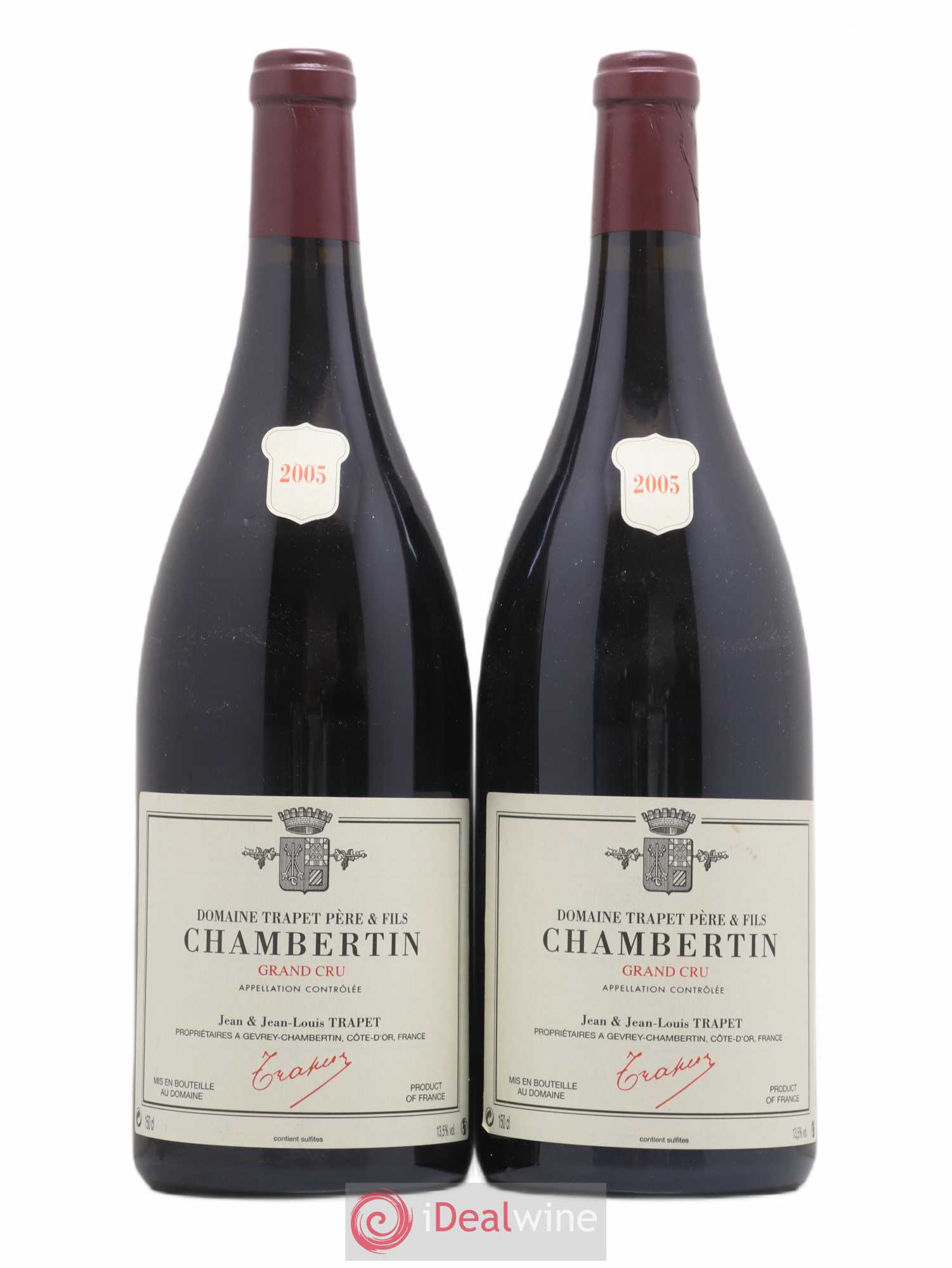 Chambertin Grand Cru Domaine Trapet 2005 - Lot de 2 magnums - 0