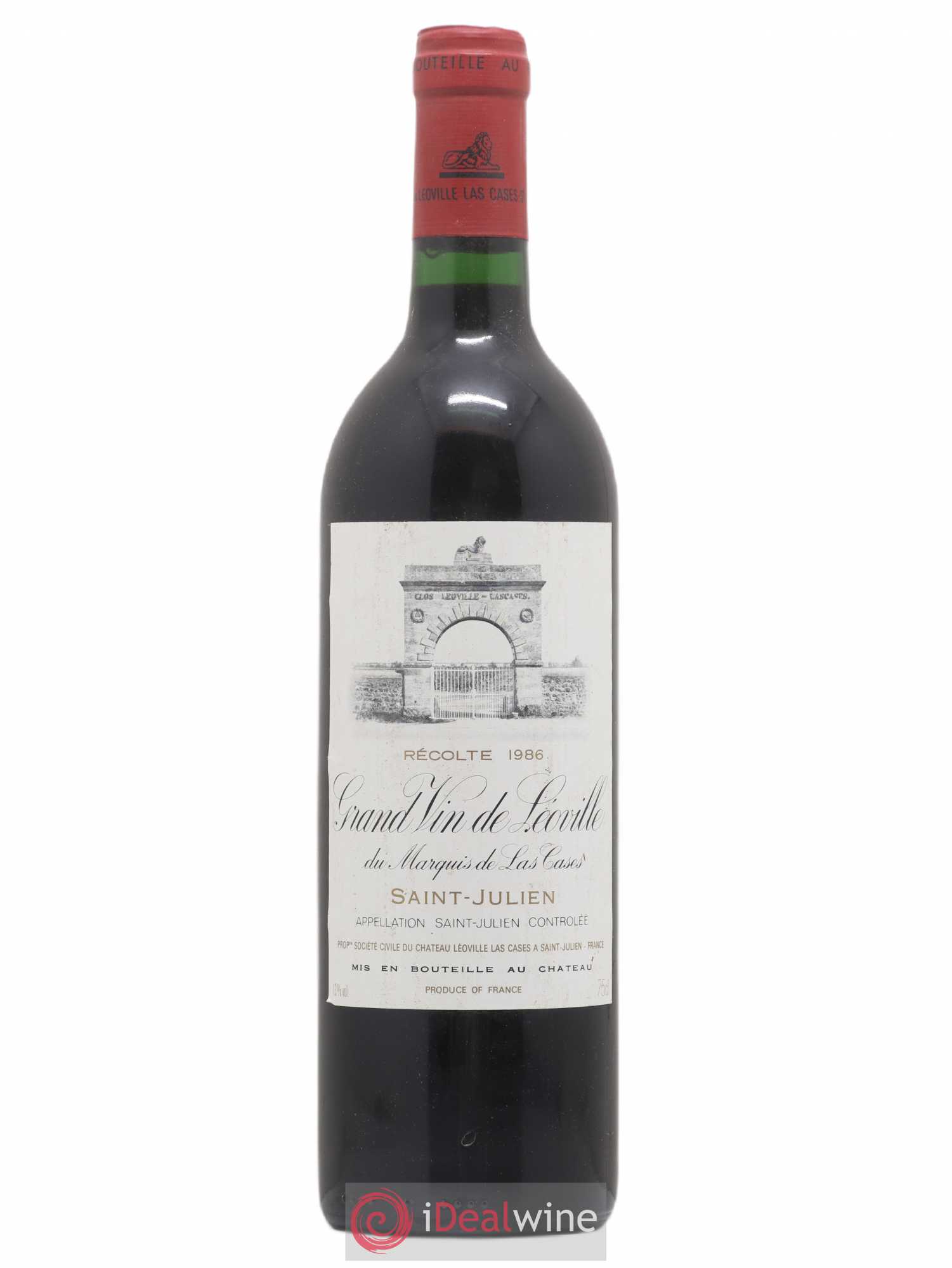 Château Léoville Las Cases 2ème Grand Cru Classé 1986 - Lot de 1 bouteille - 0