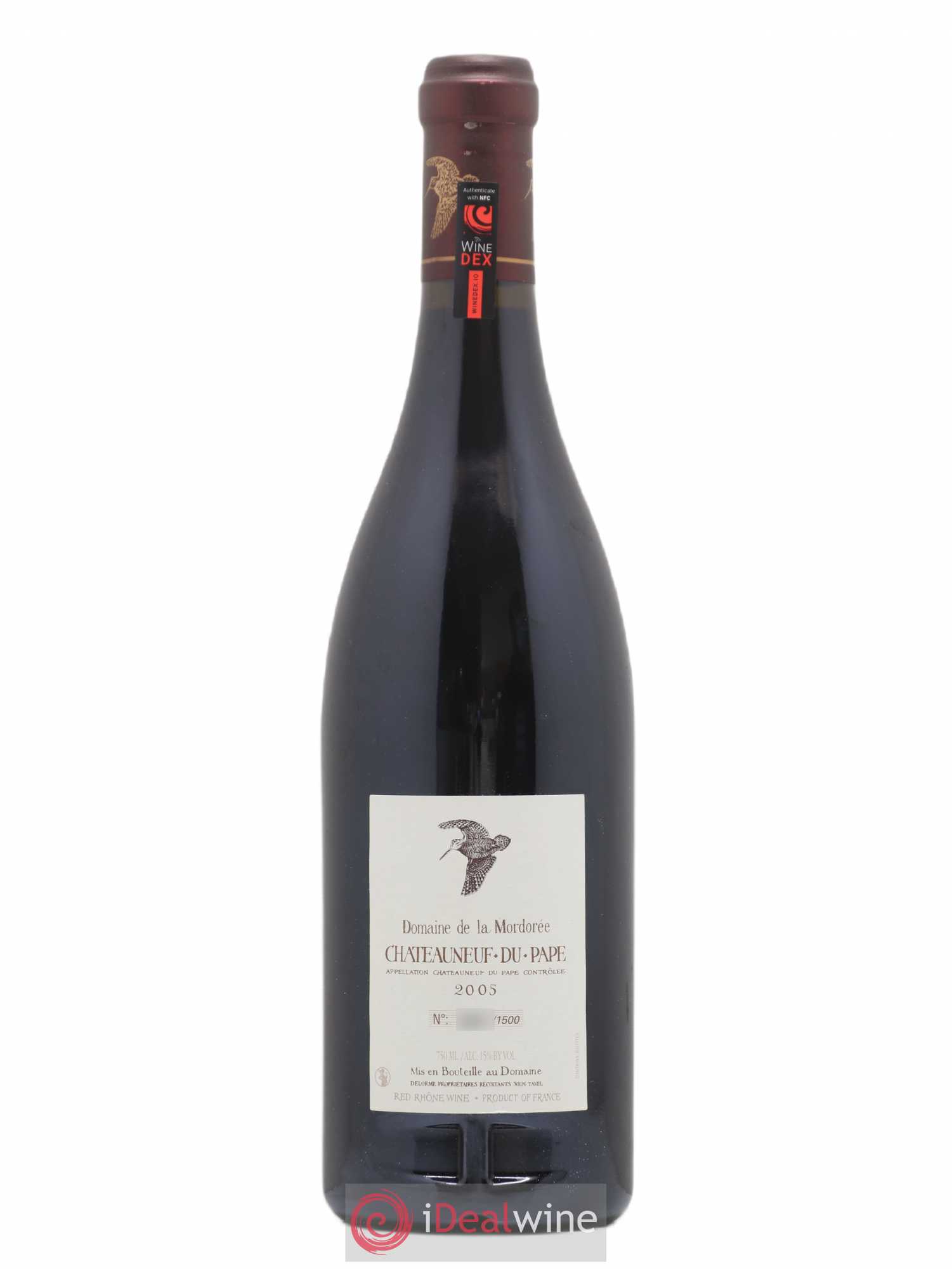 Châteauneuf-du-Pape La Plume du Peintre La Mordorée (Domaine de) 2005 - Lot de 1 bouteille - 1