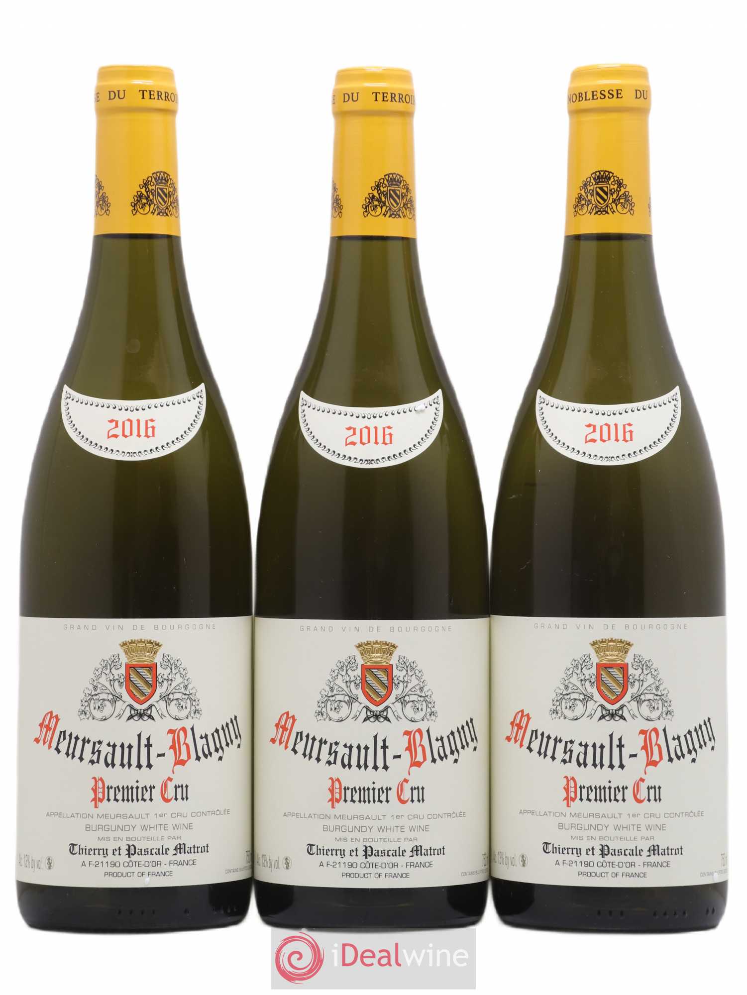 Meursault 1er Cru Blagny Domaine Matrot 2016 - Posten von 3 Flaschen - 0