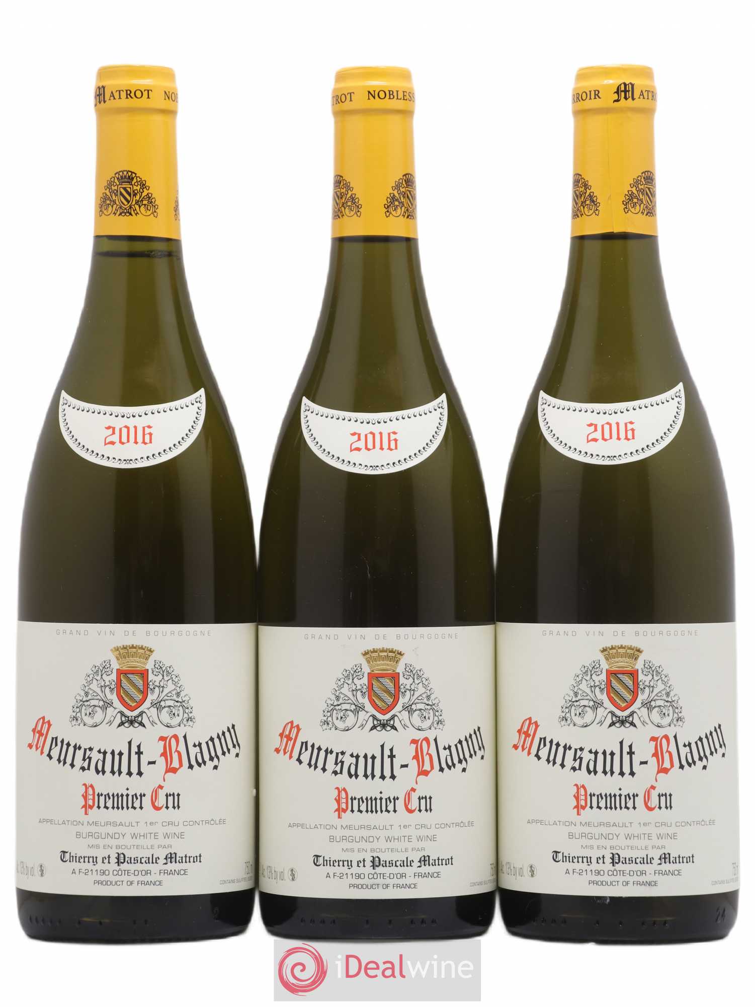 Meursault 1er Cru Blagny Domaine Matrot 2016 - Posten von 3 Flaschen - 0