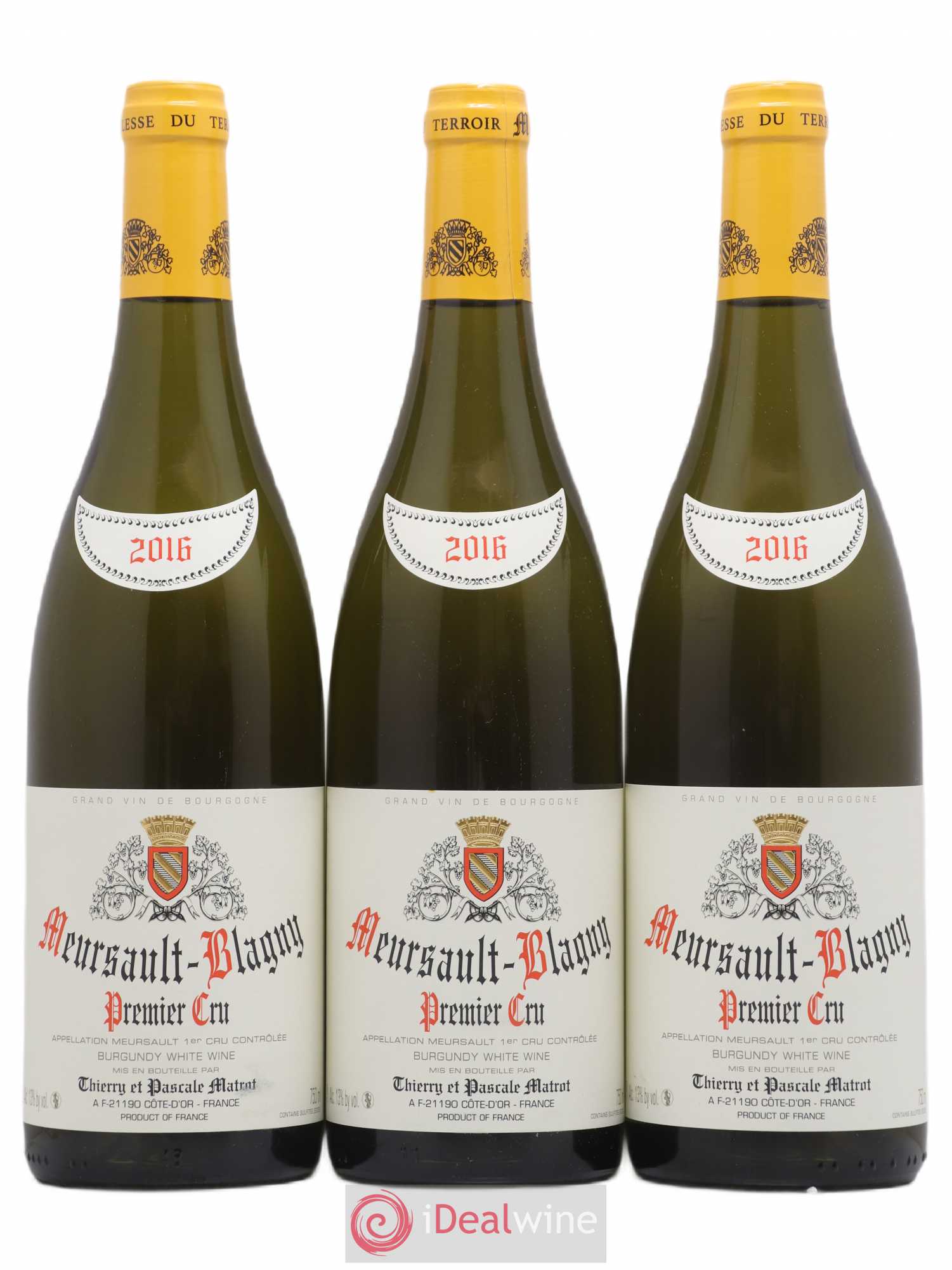 Meursault 1er Cru Blagny Domaine Matrot 2016 - Posten von 3 Flaschen - 0