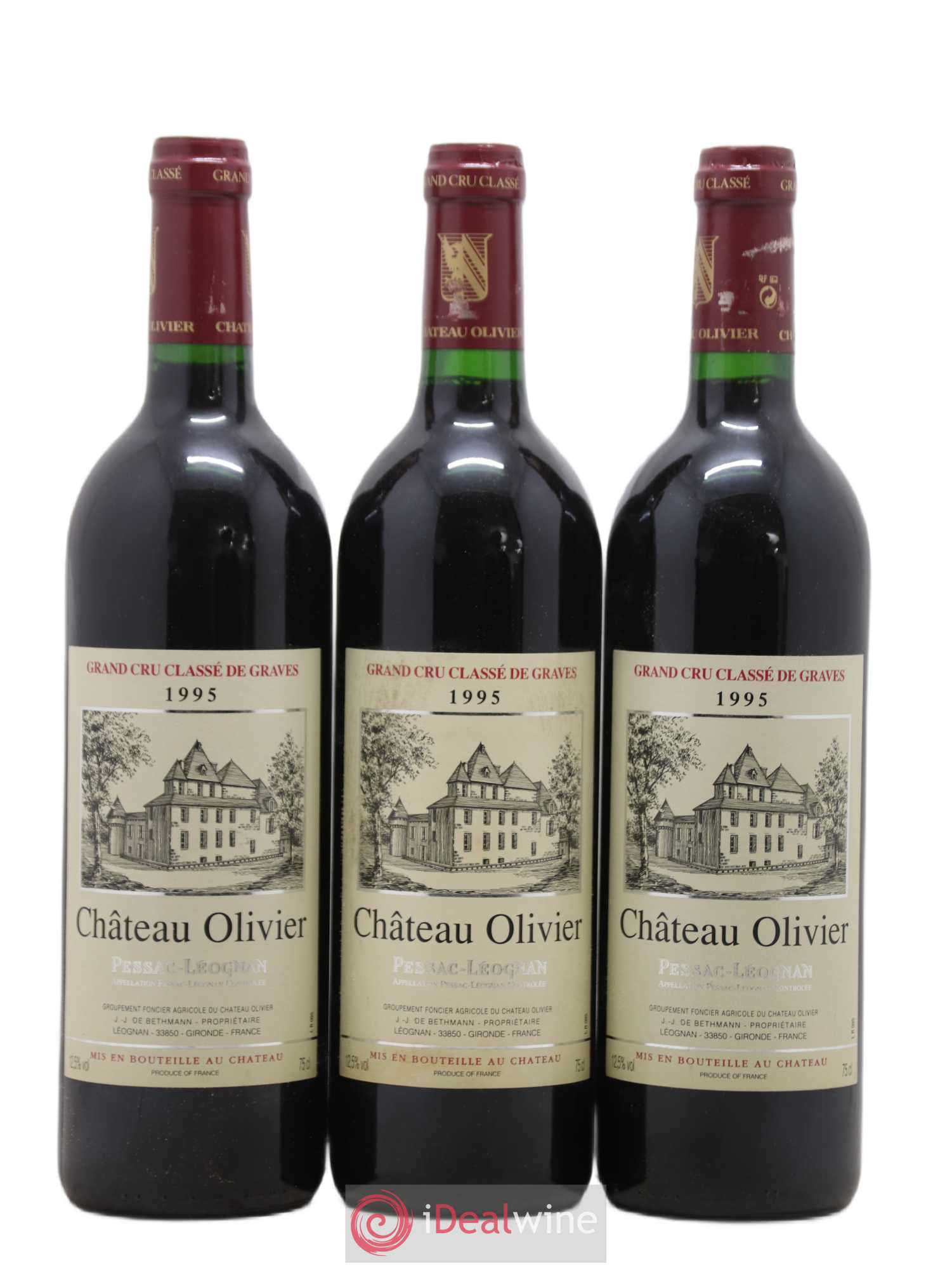 Château Olivier Cru Classé de Graves 1995 - Lot de 12 bouteilles - 4