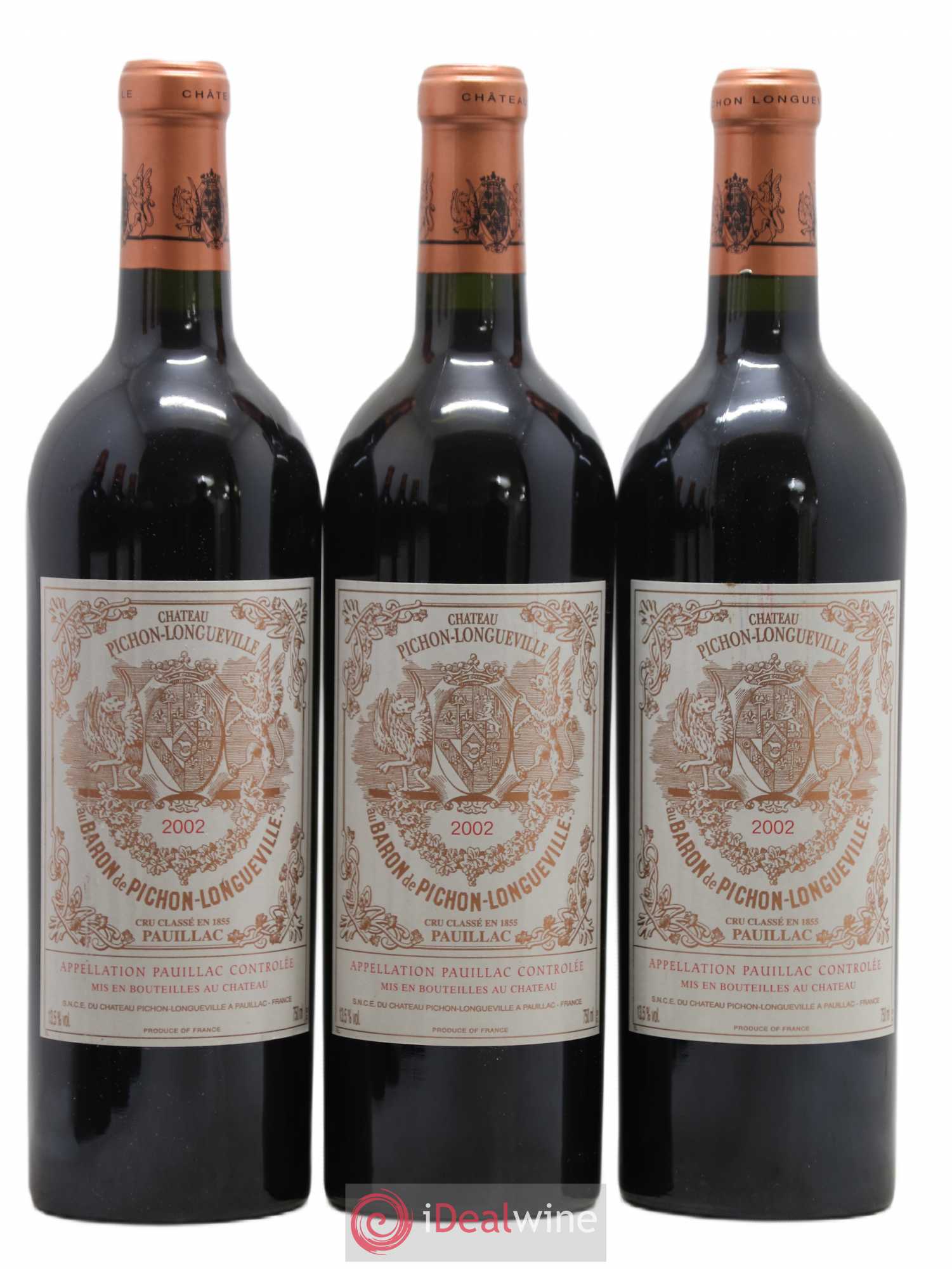 Pichon Longueville Baron 2ème Grand Cru Classé 2002 - Lot de 6 bouteilles - 2