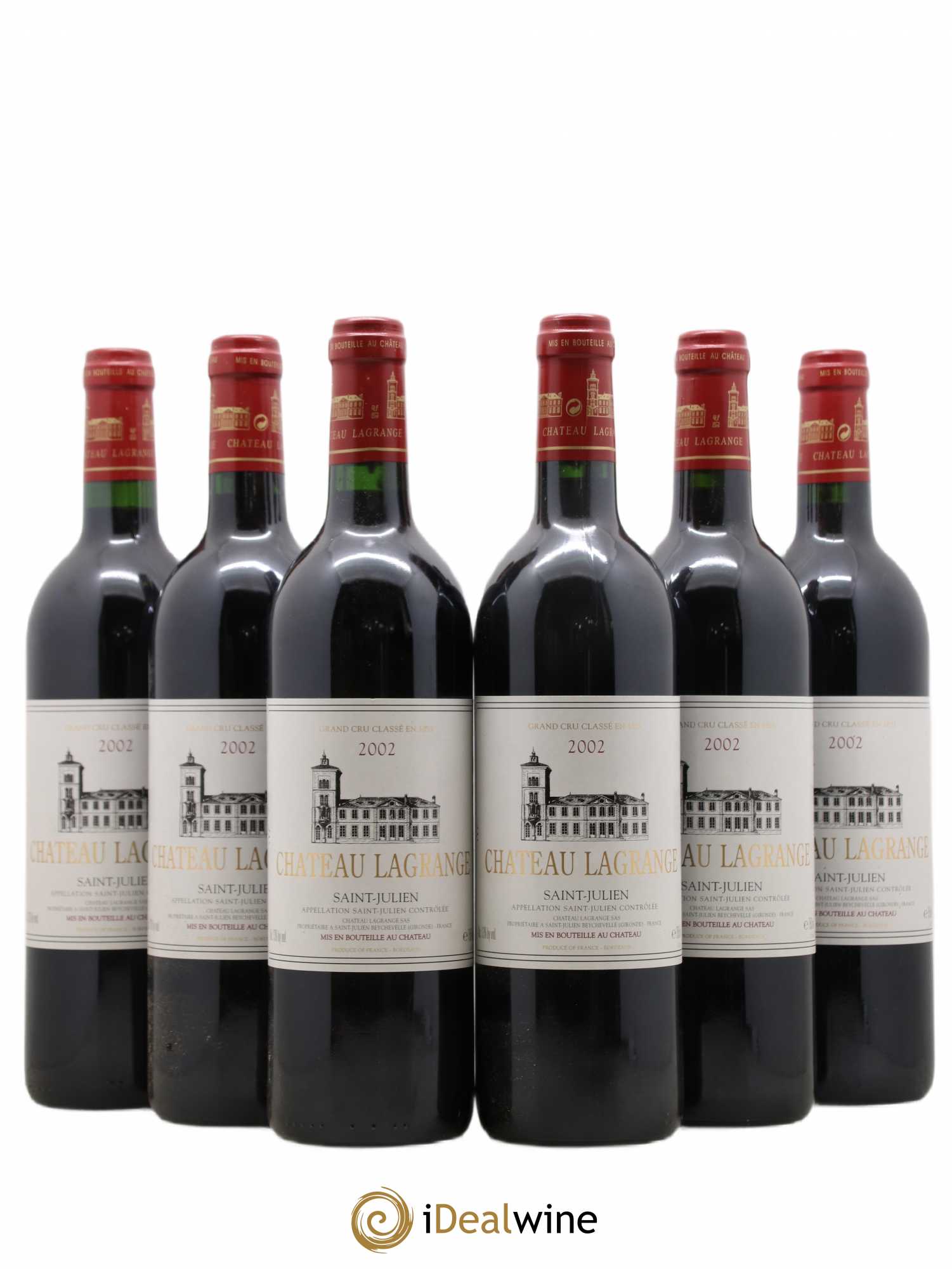 Château Lagrange 3ème Grand Cru Classé 2002 - Lot de 6 bouteilles - 0