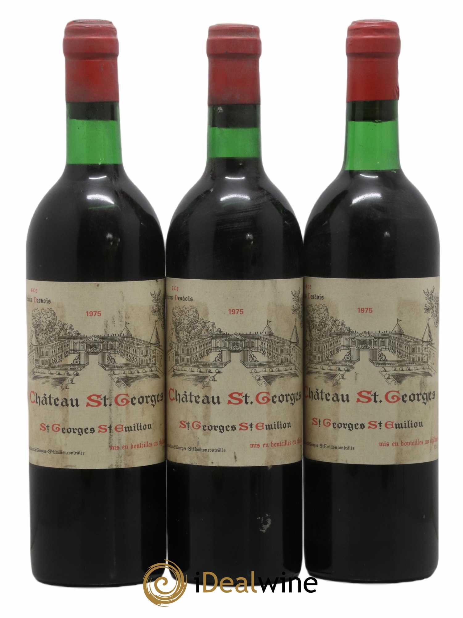 Château Saint-Georges 1975 - Lot de 3 bouteilles - 0