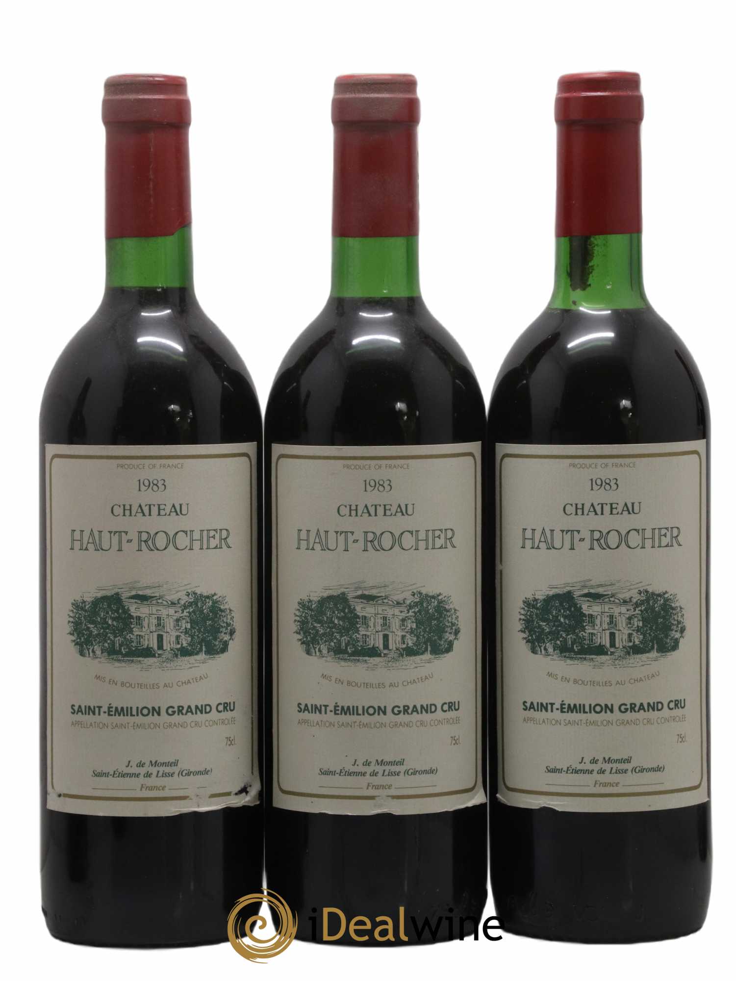 Saint-Émilion Grand Cru Château Haut Rocher 1983 - Lot de 6 bouteilles - 1