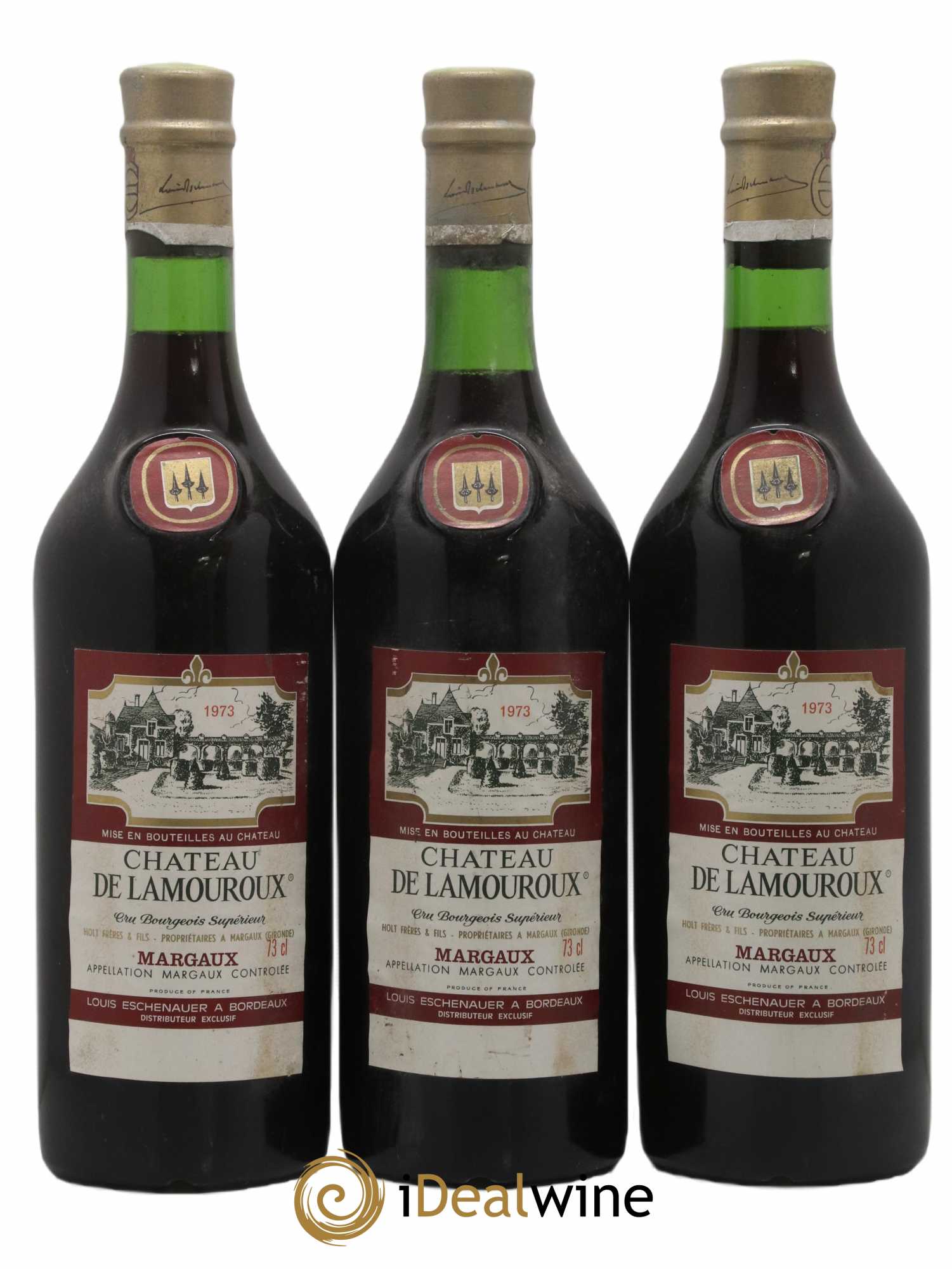Bordeaux Margaux Château de Lamouroux 1973 - Posten von 3 Flaschen - 0
