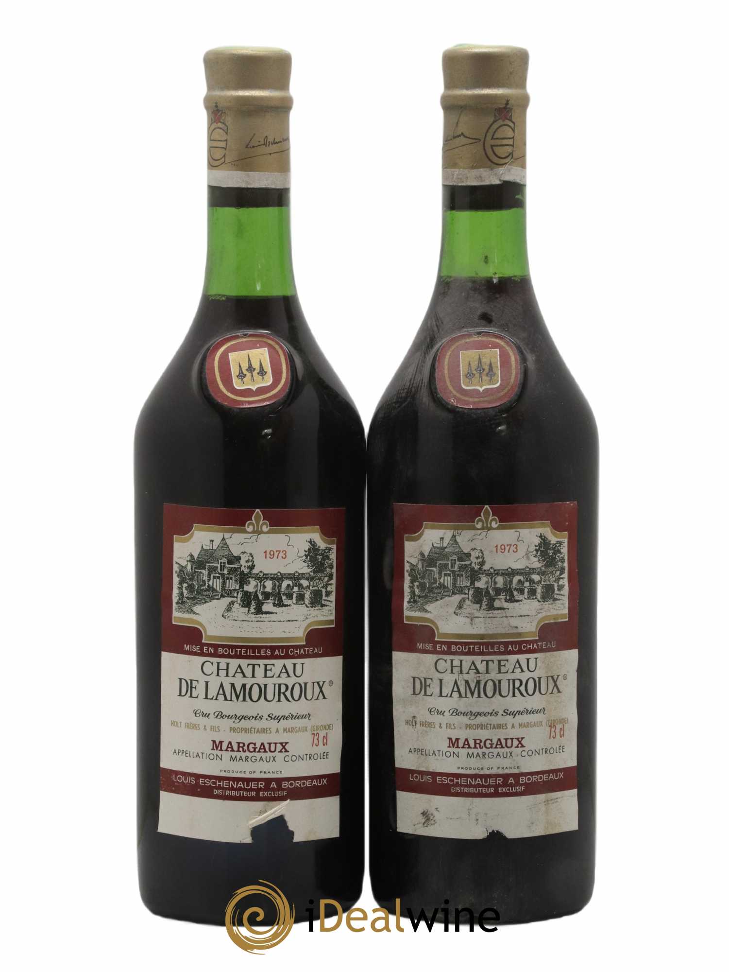 Bordeaux Margaux Château de Lamouroux 1973 - Posten von 2 Flaschen - 0