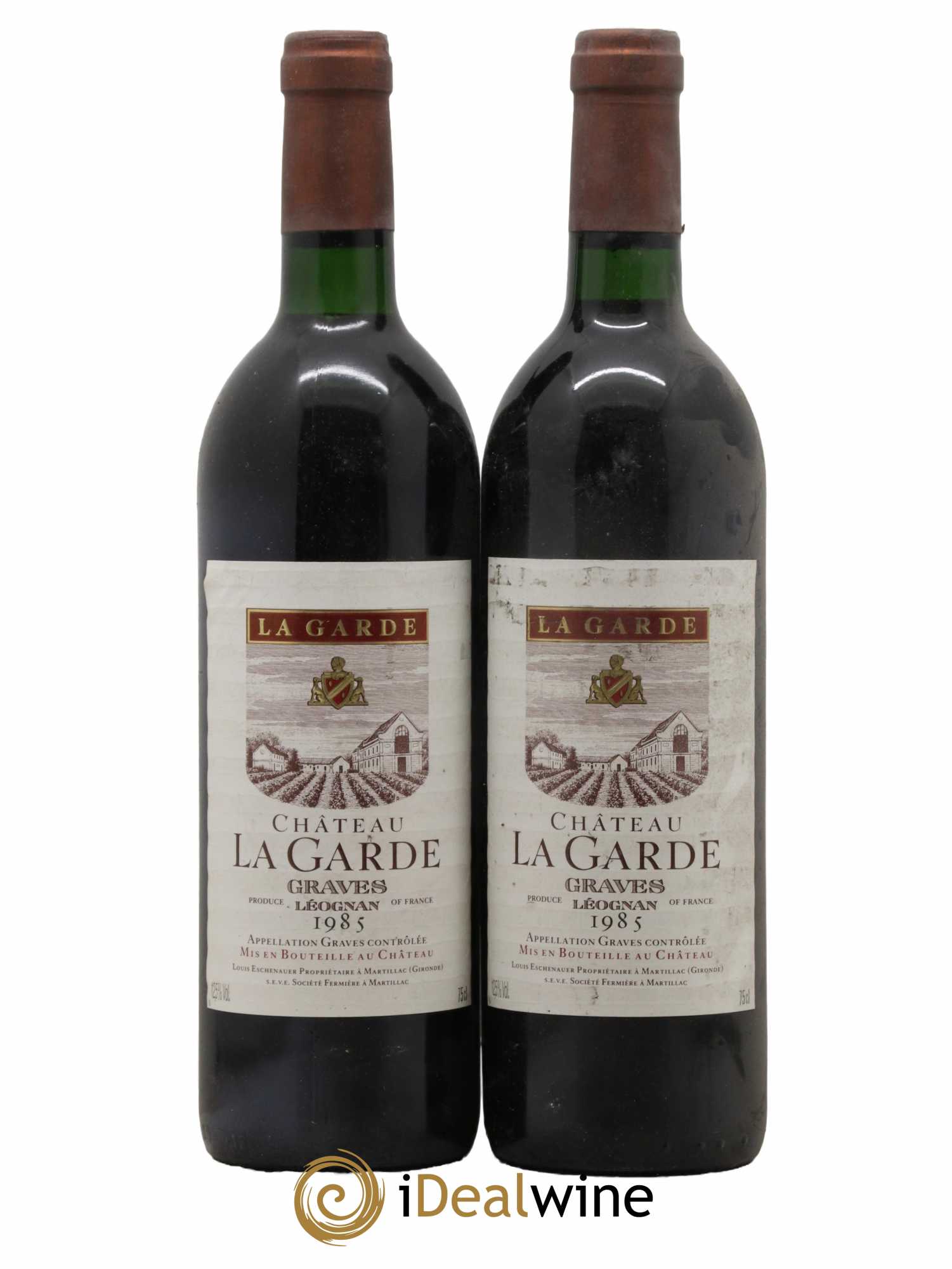 Château la Garde 1985 - Lot de 2 bouteilles - 0