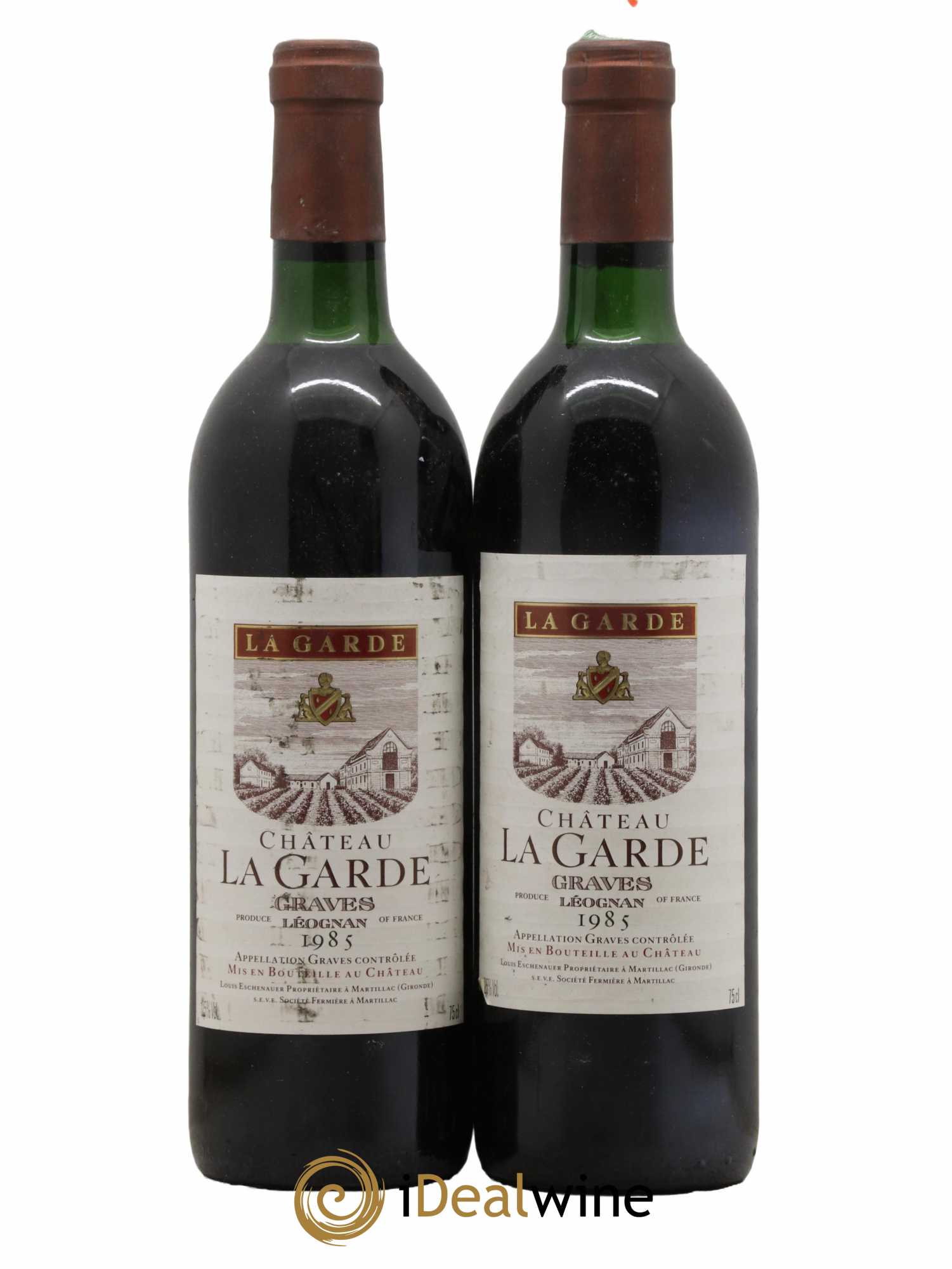 Château la Garde 1985 - Lot de 2 bouteilles - 0