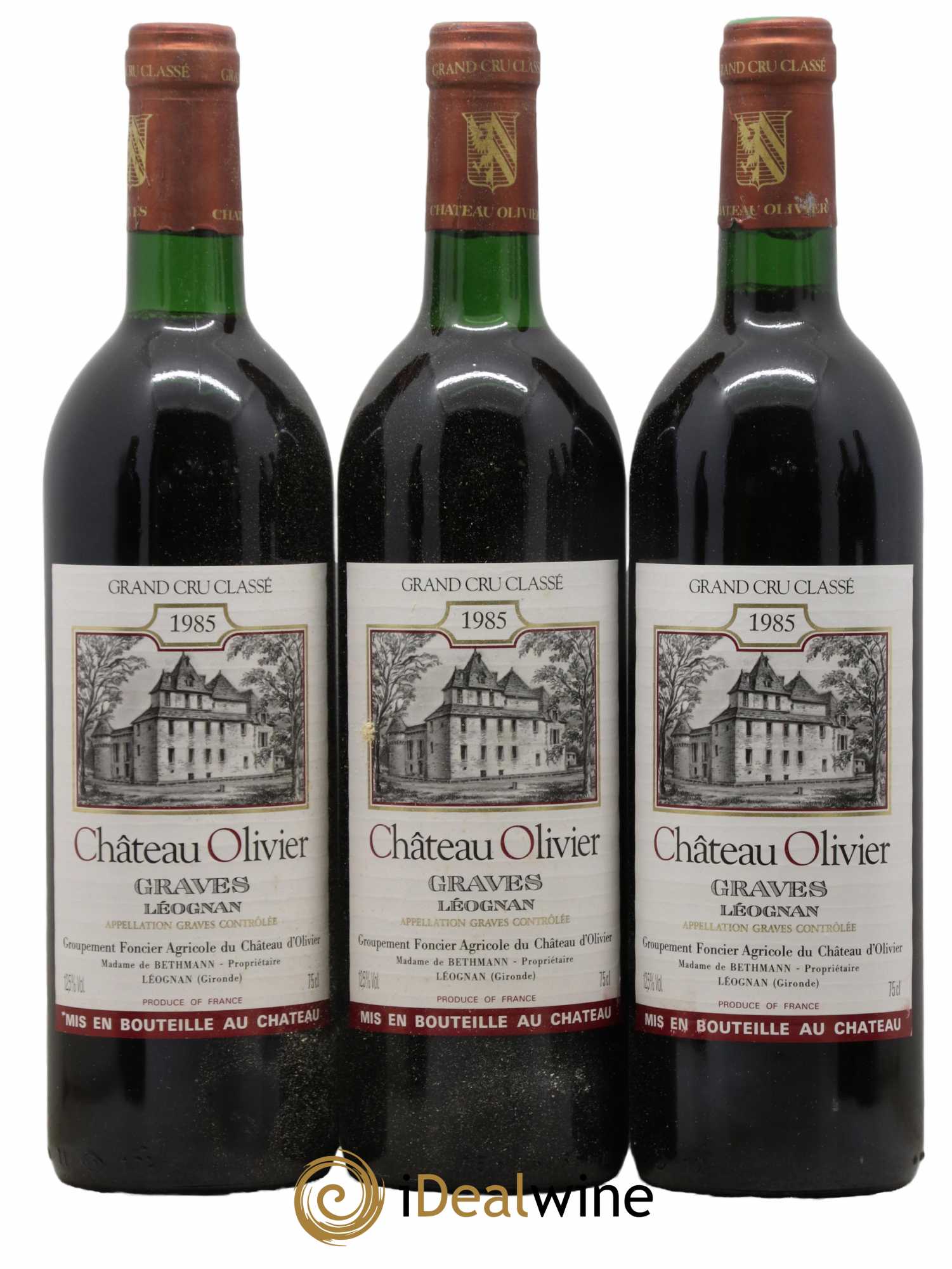 Château Olivier Cru Classé de Graves 1985 - Lot de 12 bouteilles - 3
