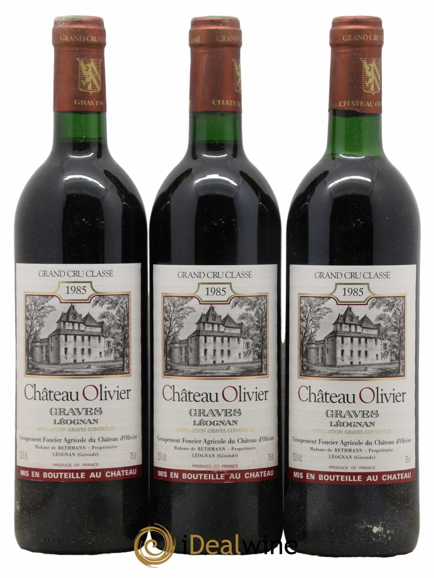 Château Olivier Cru Classé de Graves 1985 - Lot de 12 bouteilles - 4