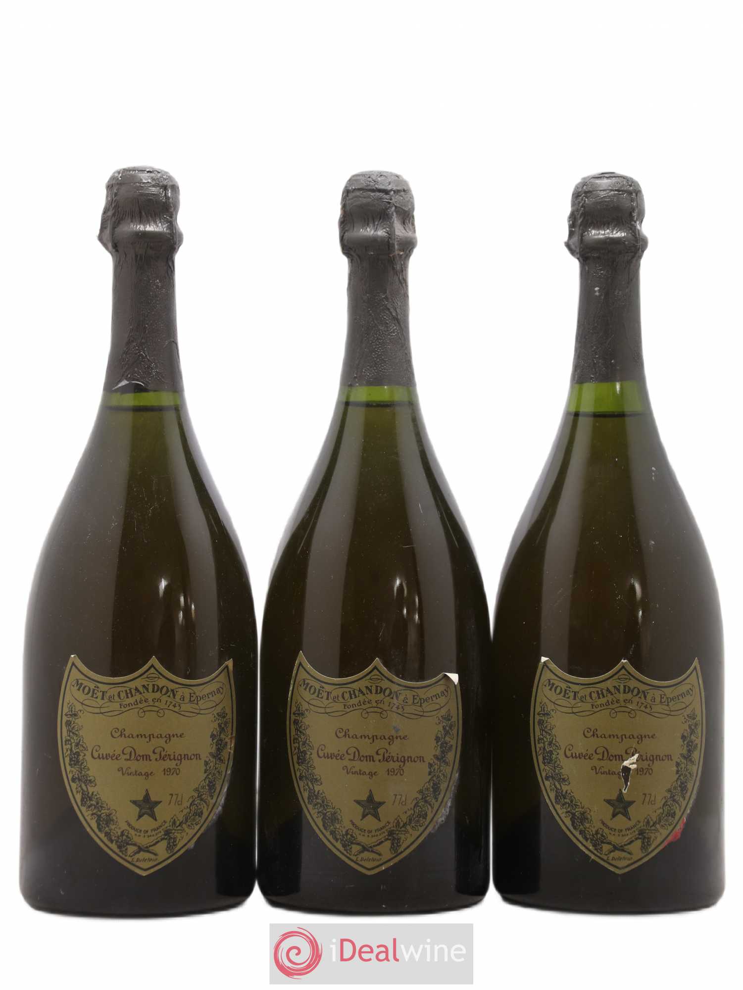 Brut Dom Pérignon 1970 - Lot de 3 bouteilles - 0