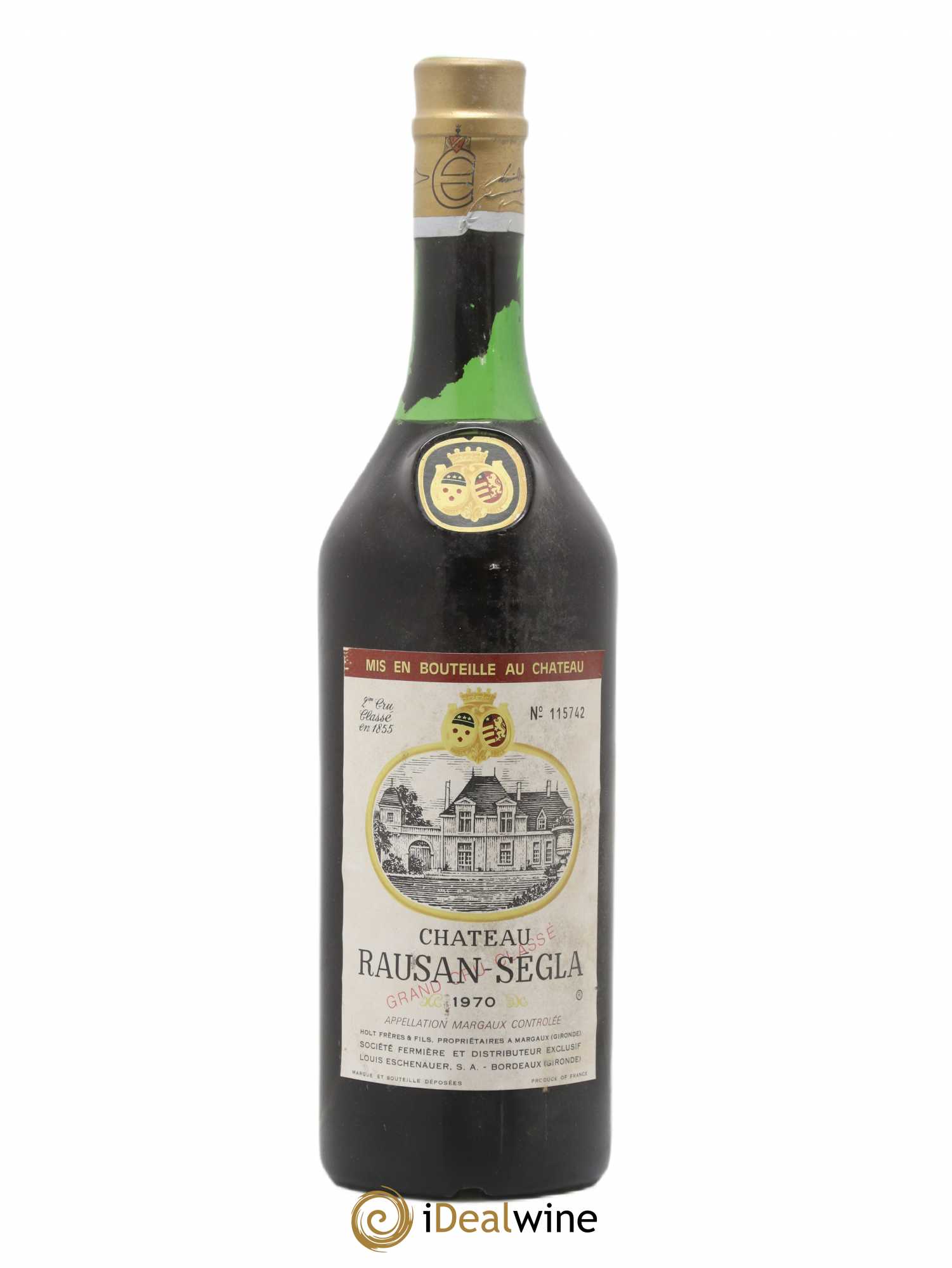 Château Rauzan Ségla Grand Cru Classé 1970 - Lot de 1 bouteille - 0