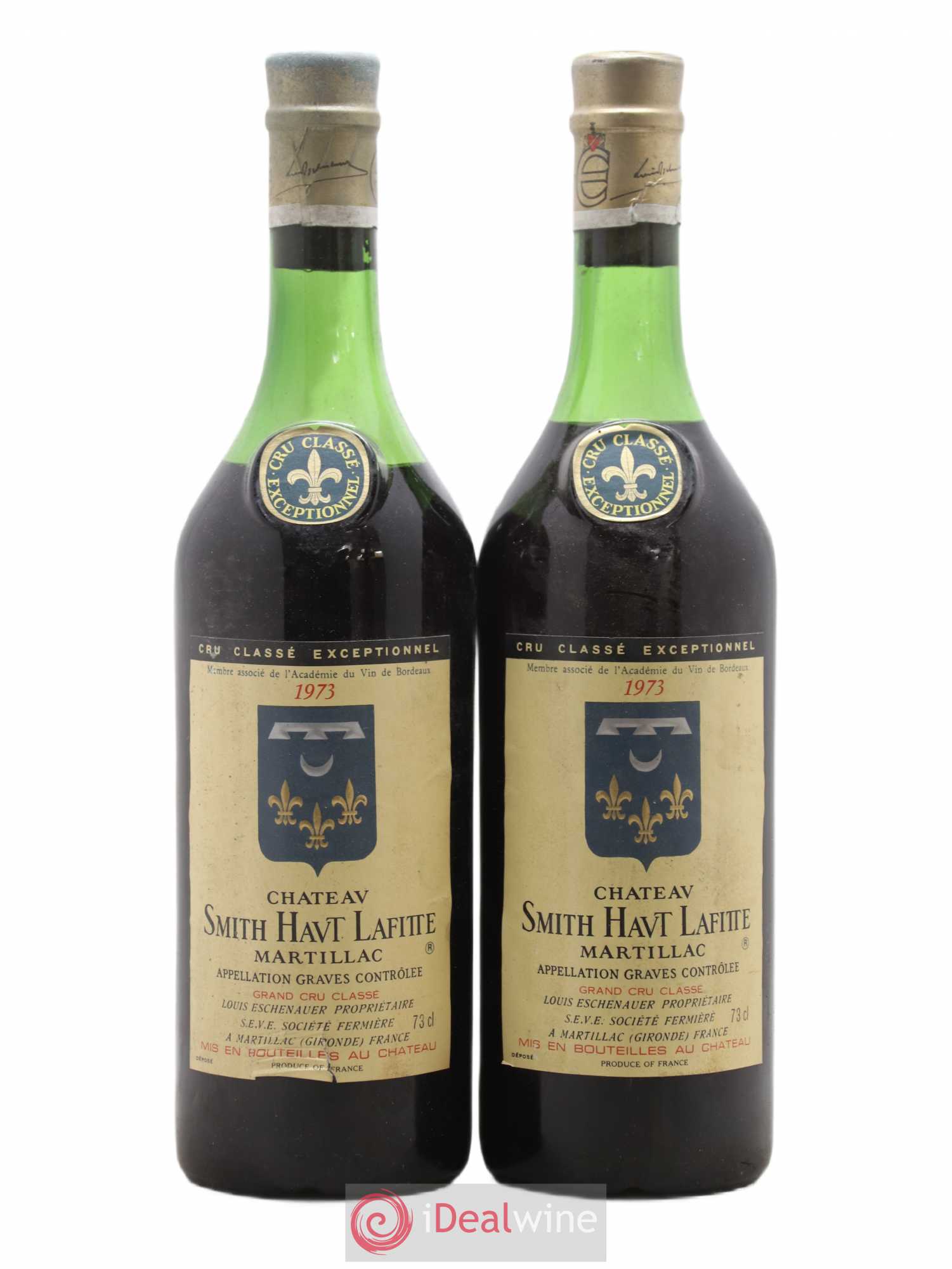 Château Smith Haut Lafitte Cru Classé de Graves 1973 - Lot de 2 bouteilles - 0