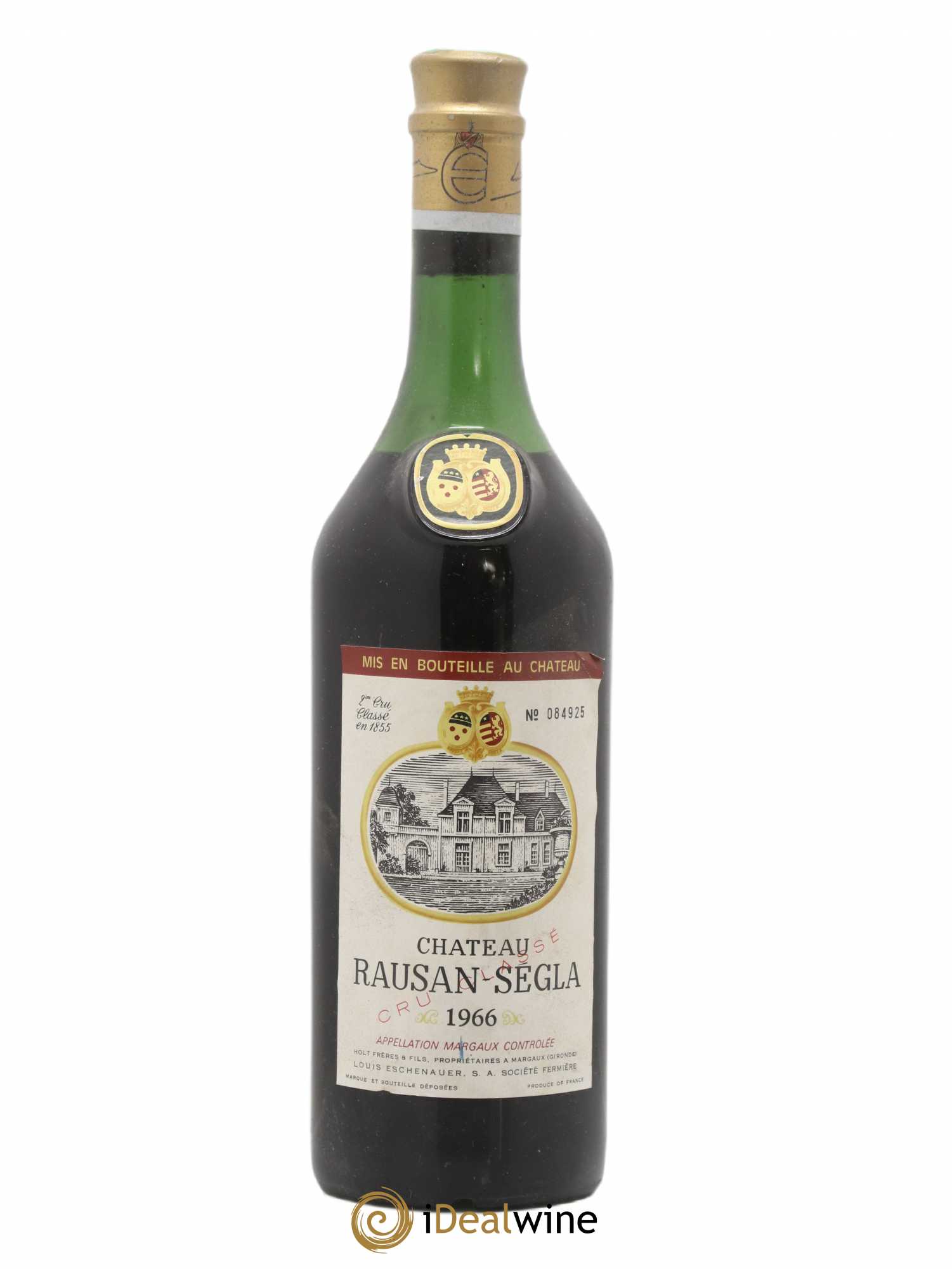 Château Rauzan Ségla Grand Cru Classé 1966 - Lot de 1 bouteille - 0