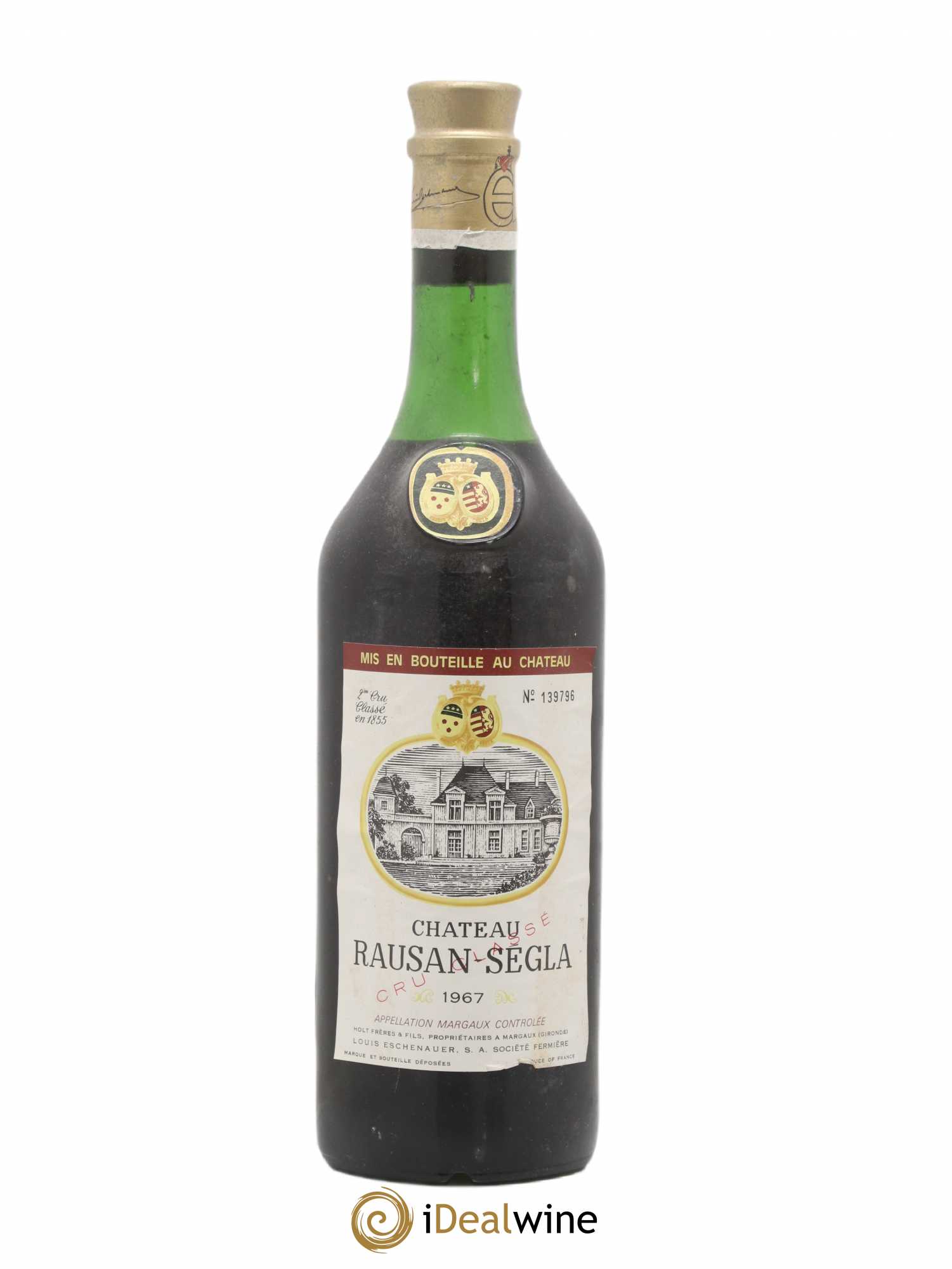 Château Rauzan Ségla Grand Cru Classé 1967 - Lot de 1 bouteille - 0