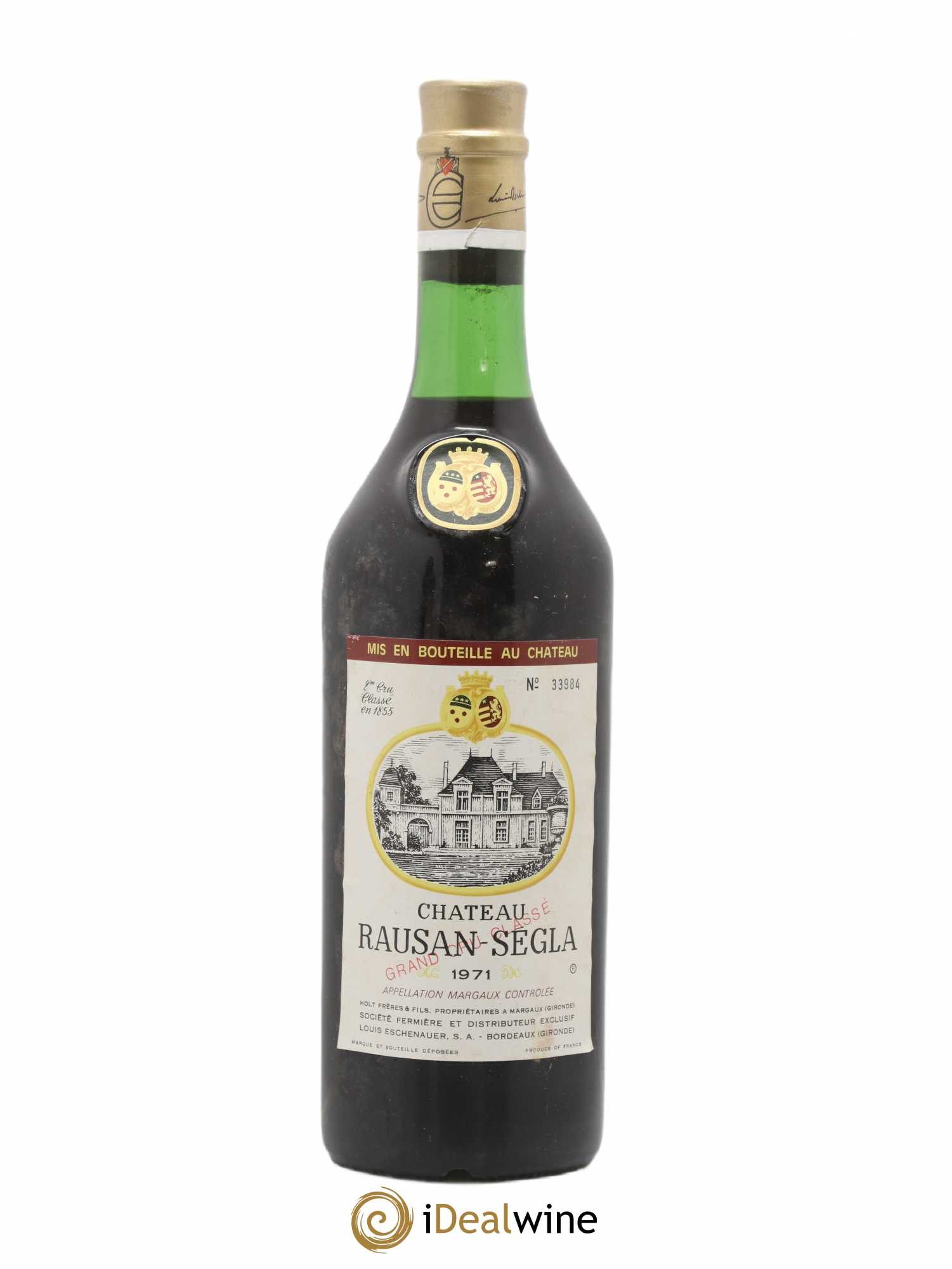 Château Rauzan Ségla Grand Cru Classé 1971 - Lot de 1 bouteille - 0
