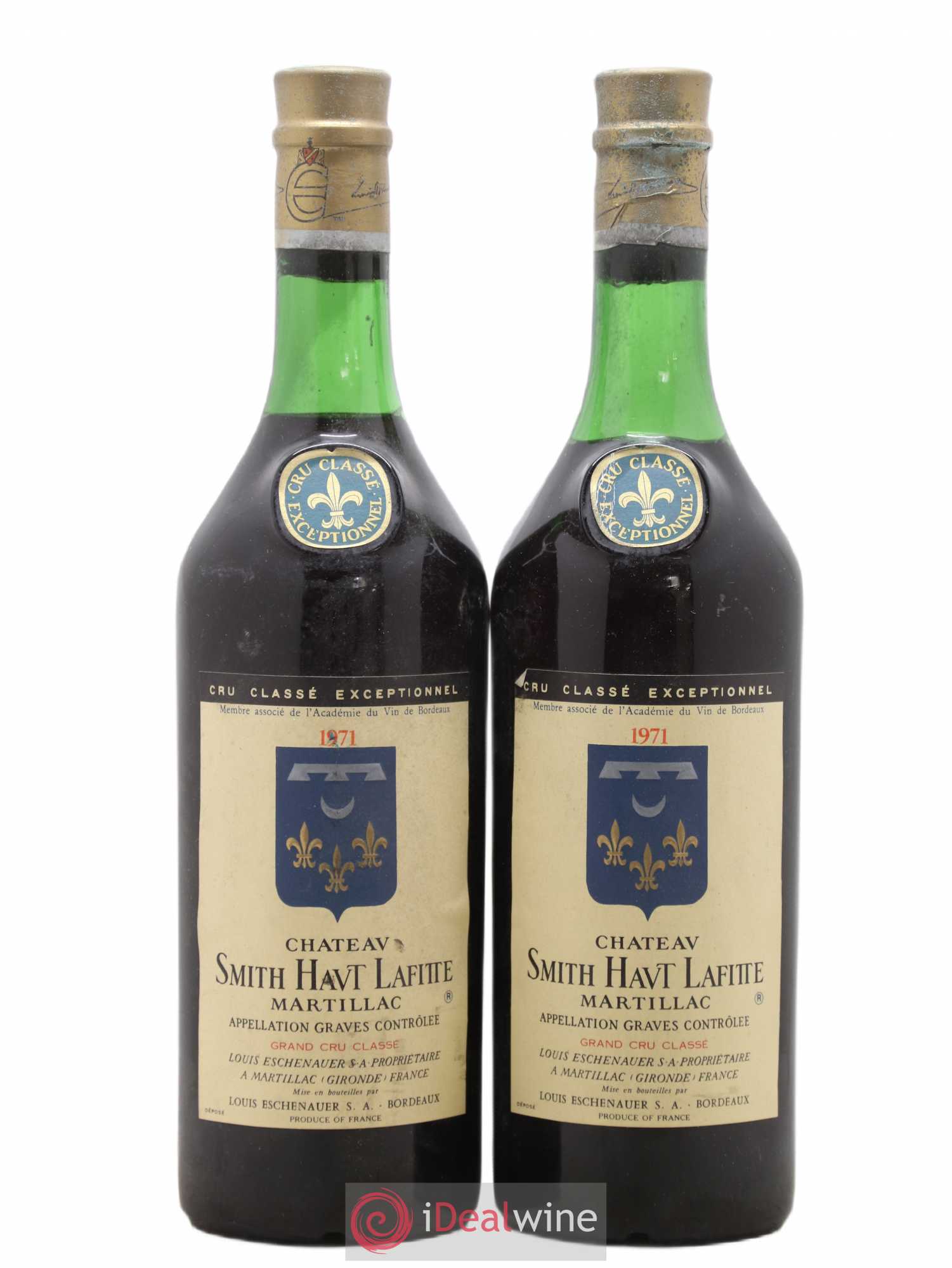 Château Smith Haut Lafitte Cru Classé de Graves 1971 - Lot de 2 bouteilles - 0