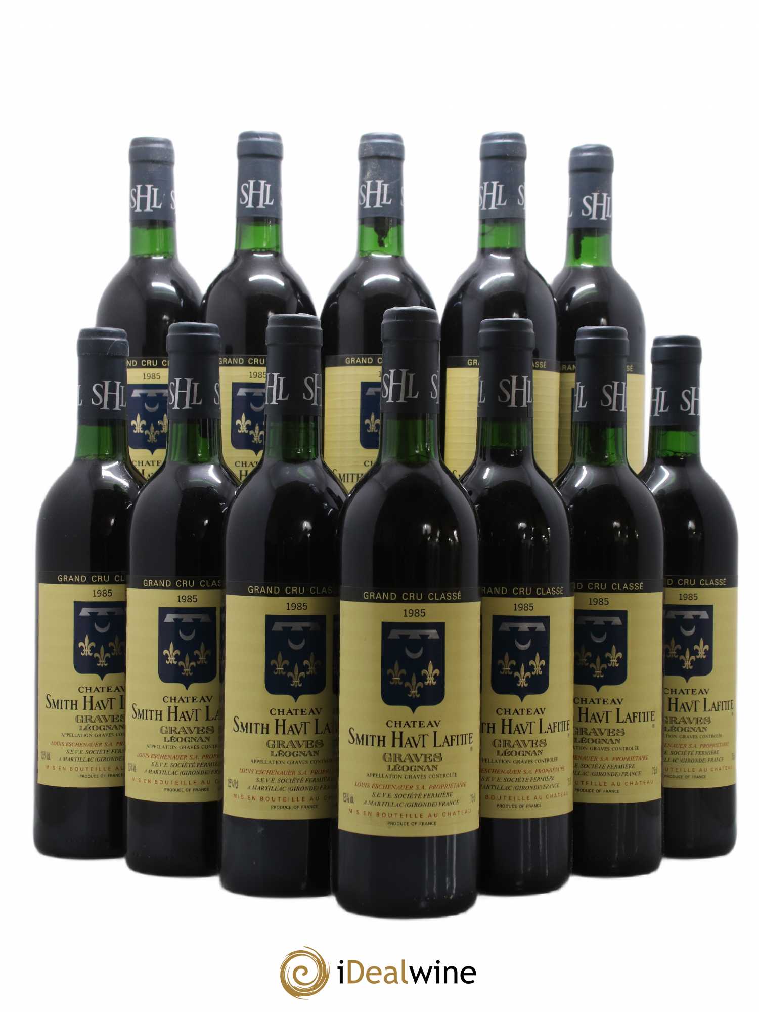 Château Smith Haut Lafitte Cru Classé de Graves 1985 - Lot de 12 bouteilles - 0