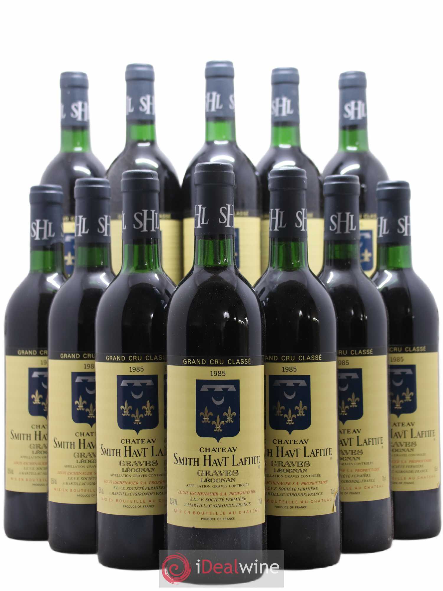 Château Smith Haut Lafitte Cru Classé de Graves 1985 - Lot de 12 bouteilles - 0