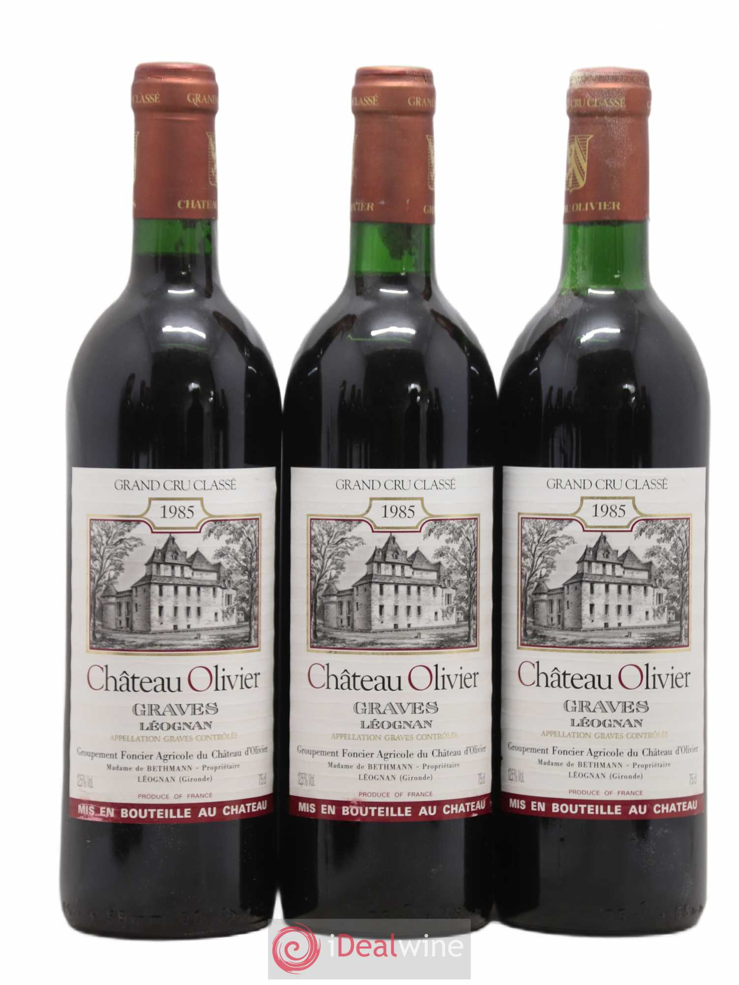 Château Olivier Cru Classé de Graves 1985 - Lot de 12 bouteilles - 4