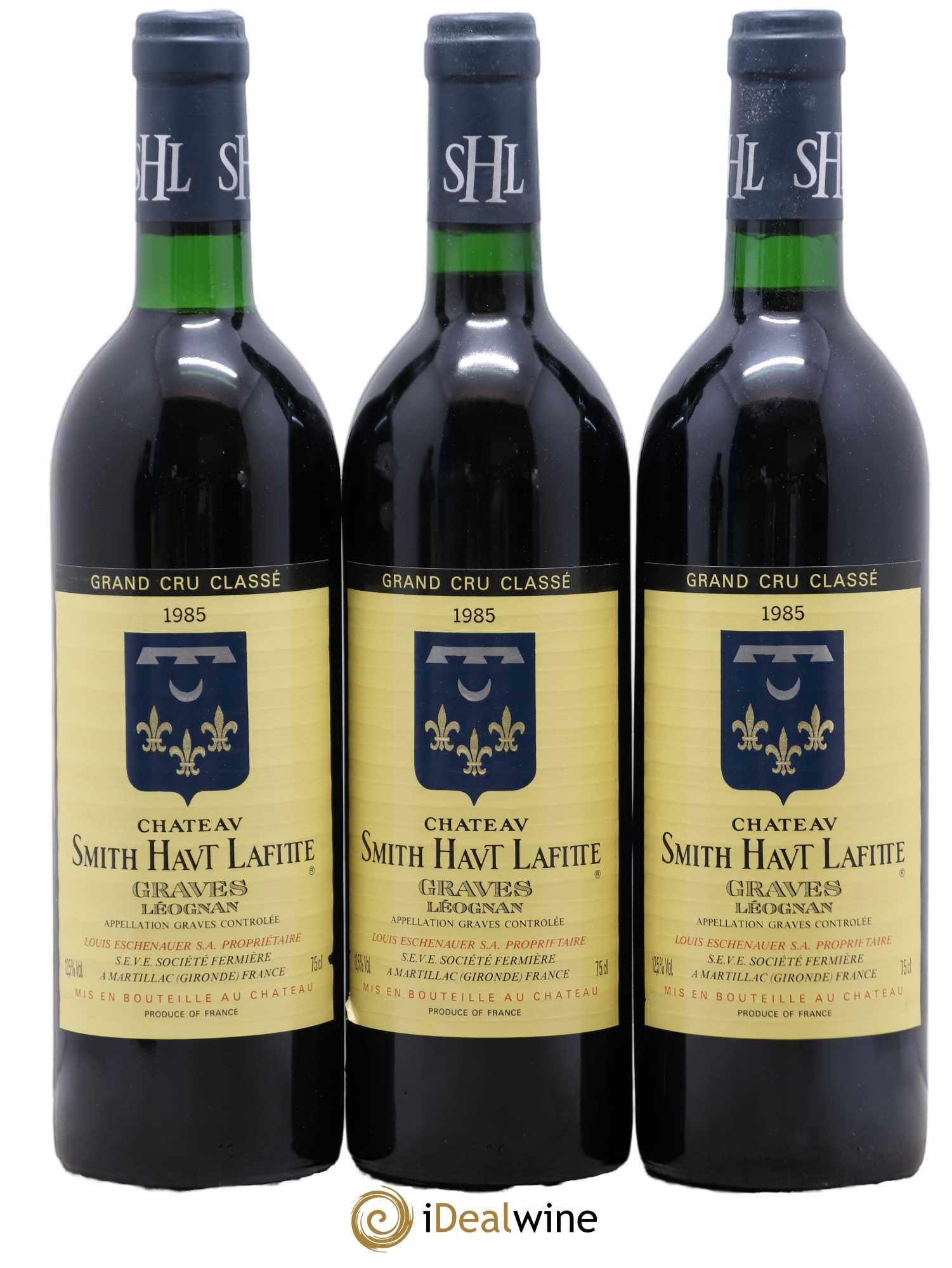 Château Smith Haut Lafitte Cru Classé de Graves 1985 - Lot de 12 bouteilles - 1